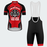 Men's Personalized Fire and Rescue Skull Shield Cycling Jersey & Kit — short sleeve bib shorts kit — featured image