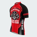 Men's Personalized Fire and Rescue Skull Shield Cycling Jersey & Kit — short sleeve jersey — image 04