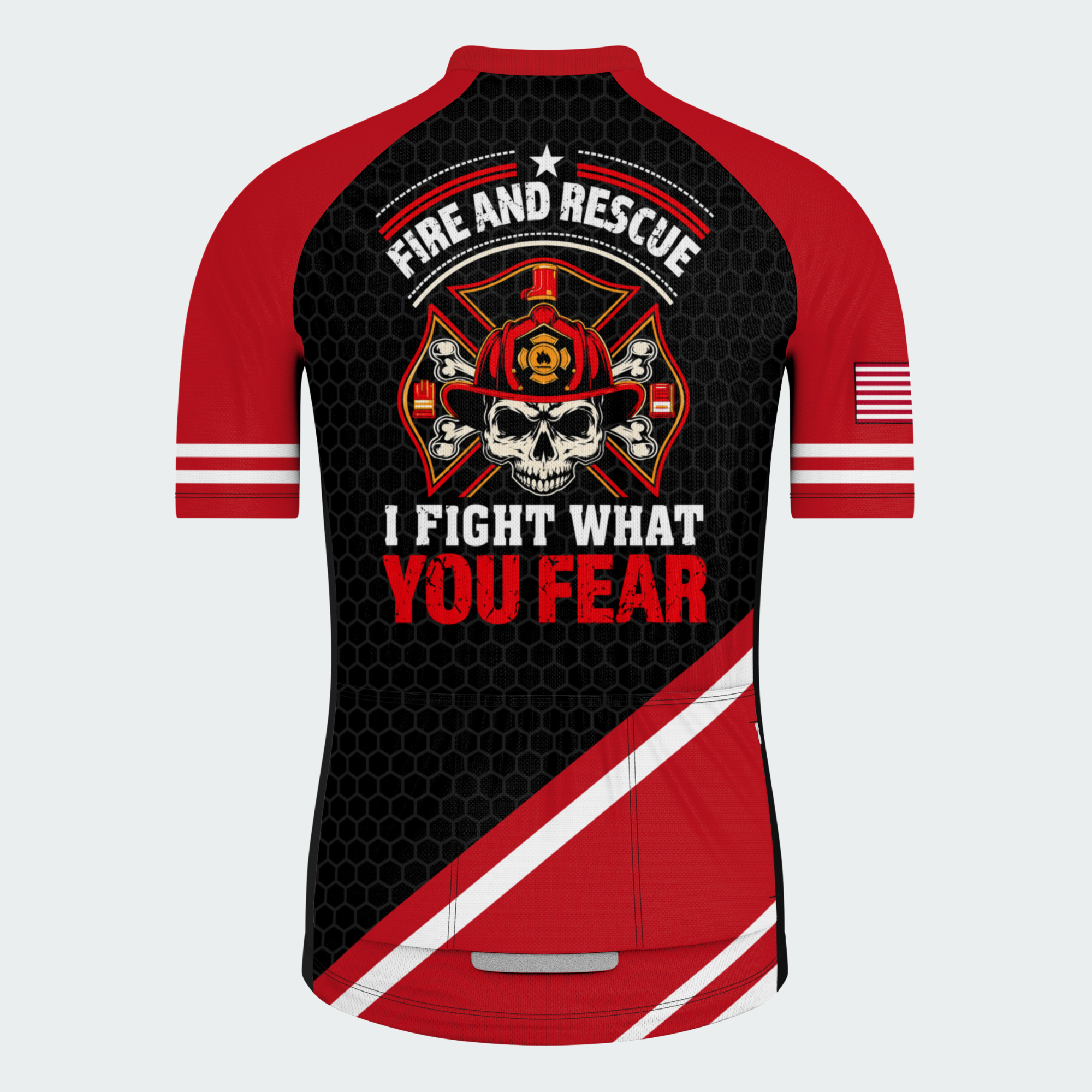Men's Personalized Fire and Rescue Guardian Cycling Jersey & Kit — short sleeve jersey — image 03