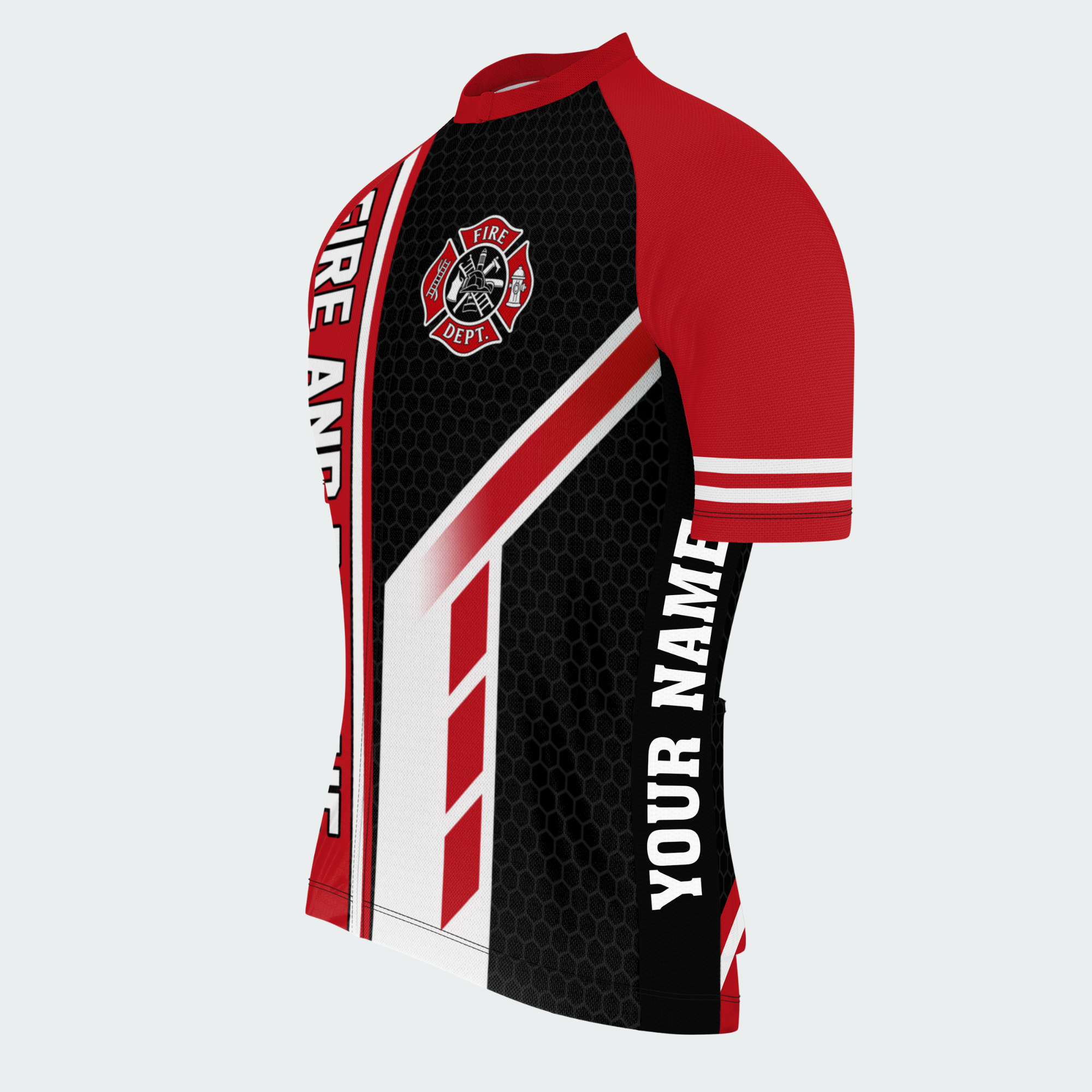 Men's Personalized Fire and Rescue Guardian Cycling Jersey & Kit — short sleeve jersey — image 04