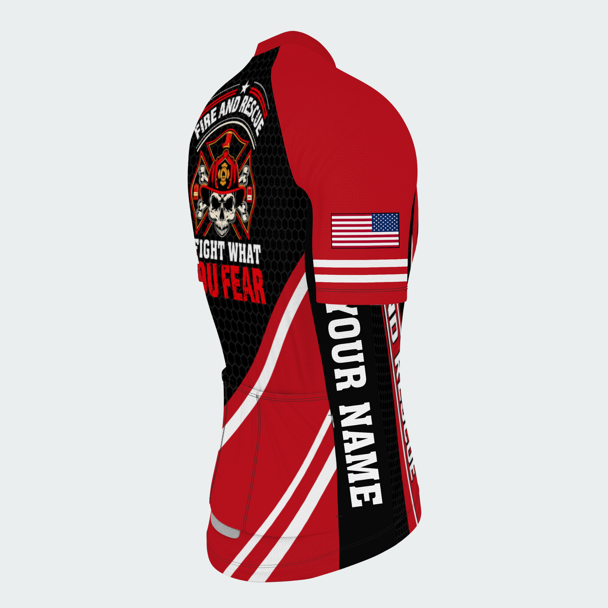 Men's Personalized Fire and Rescue Guardian Cycling Jersey & Kit — short sleeve jersey — image 05