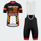 Men's Personalized Firefighter Rescue Stripes Cycling Jersey & Kit — short sleeve bib shorts kit — featured image