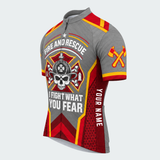 Men's Personalized Fire and Rescue Brotherhood Cycling Jersey & Kit — short sleeve jersey — image 04