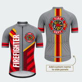 Men's Personalized Fire Dept. Rally Stripe Cycling Jersey & Kit — short sleeve jersey — featured image
