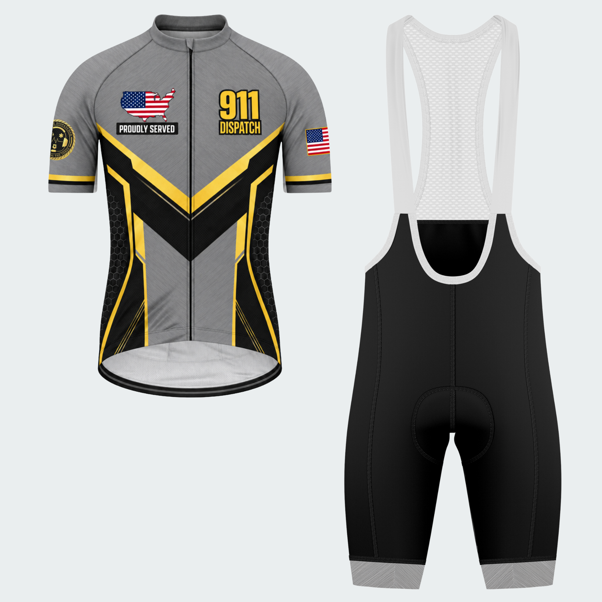 Men's Personalized United States 911 Dispatcher Cycling Jersey & Kit — short sleeve bib shorts kit — featured image