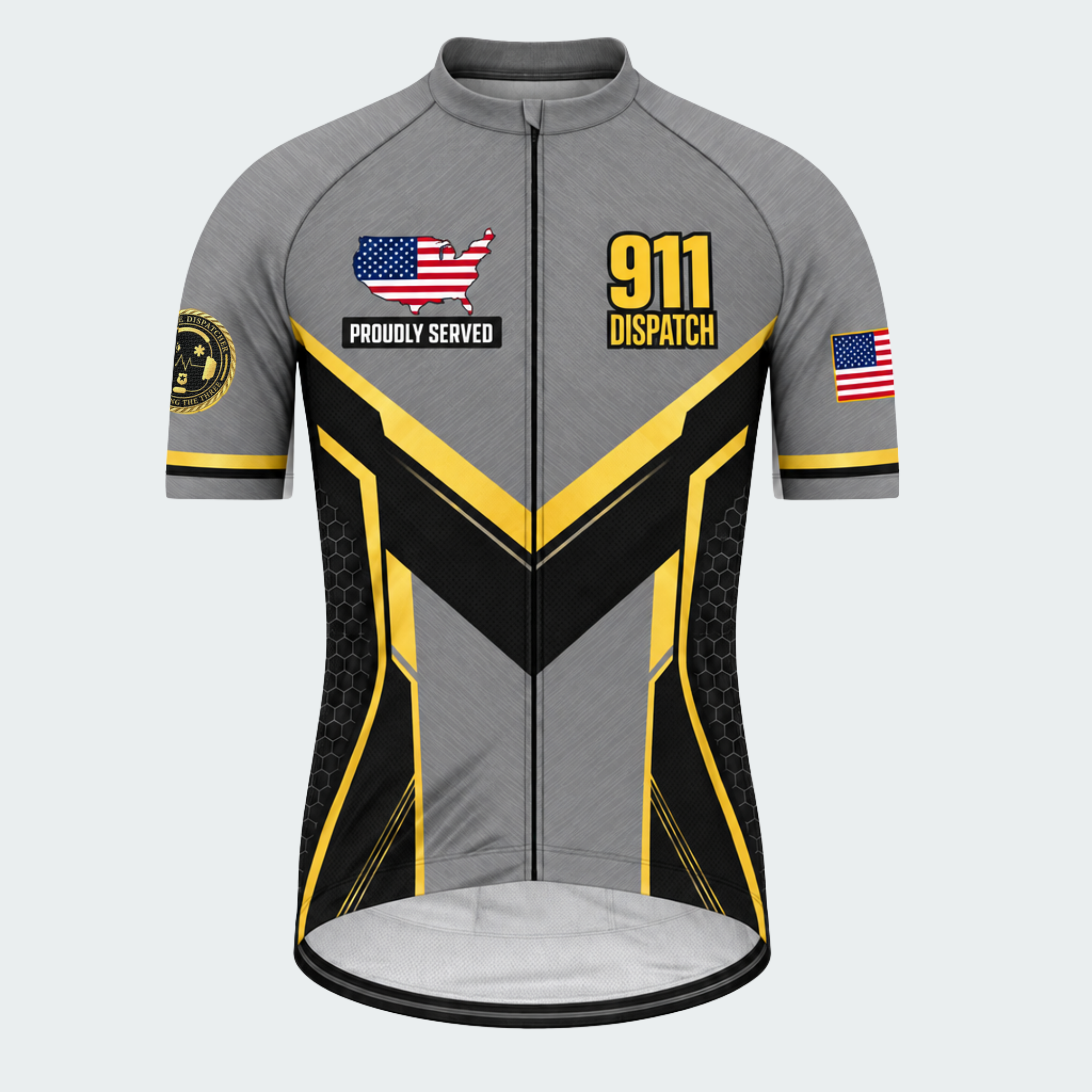 Men's Personalized United States 911 Dispatcher Cycling Jersey & Kit — short sleeve jersey — image 02