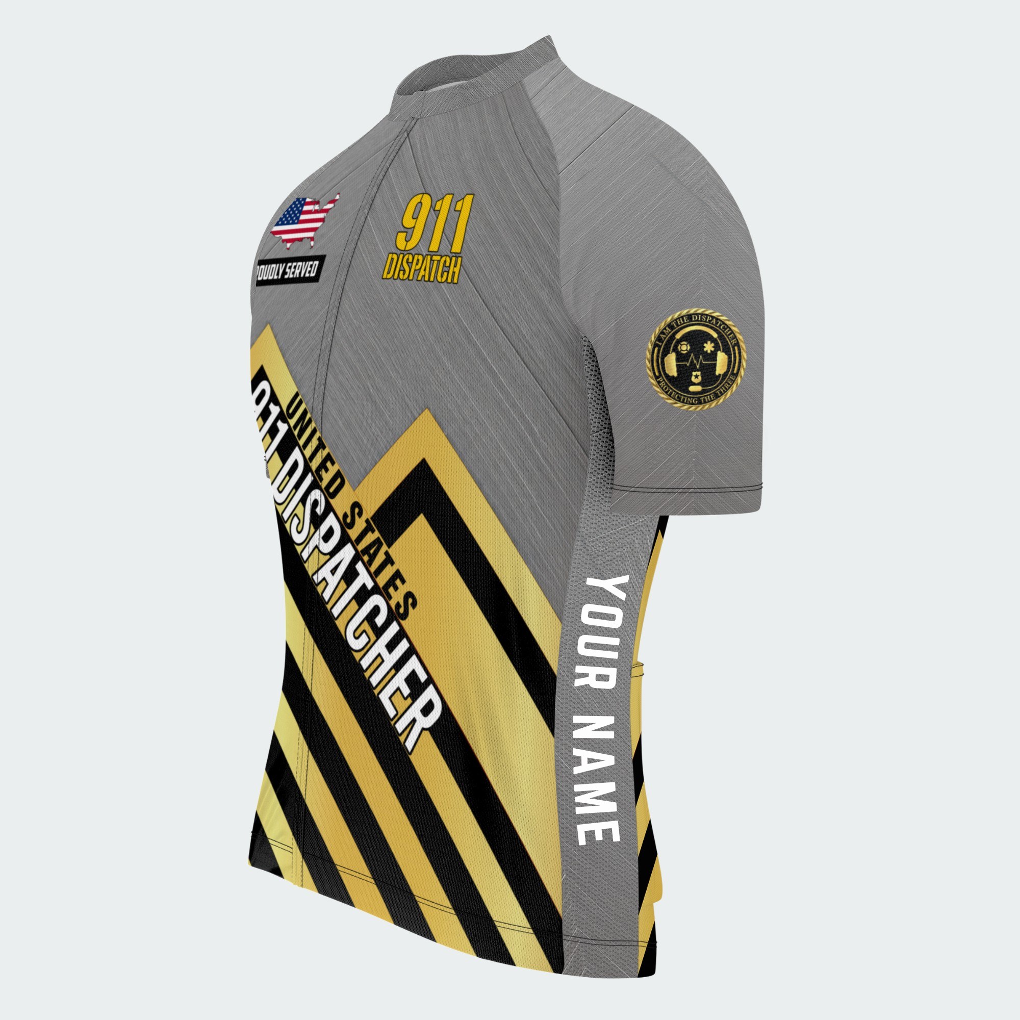Men's Personalized United States 911 Dispatcher Cycling Jersey & Kit — short sleeve jersey — image 04