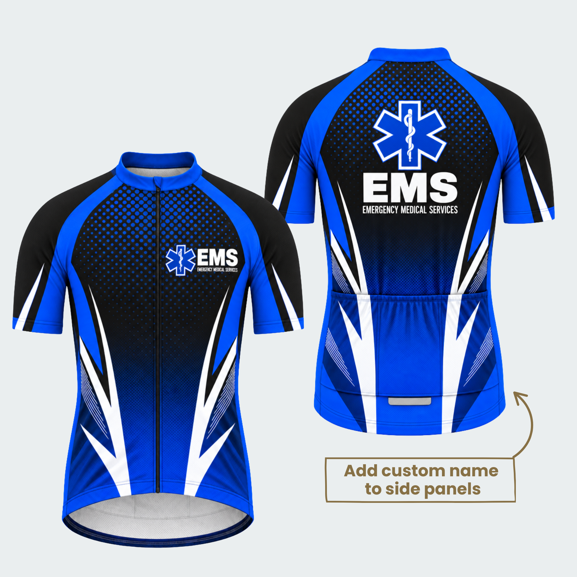 Men's Personalized EMS Star of Life Cycling Jersey & Kit — short sleeve jersey — featured image