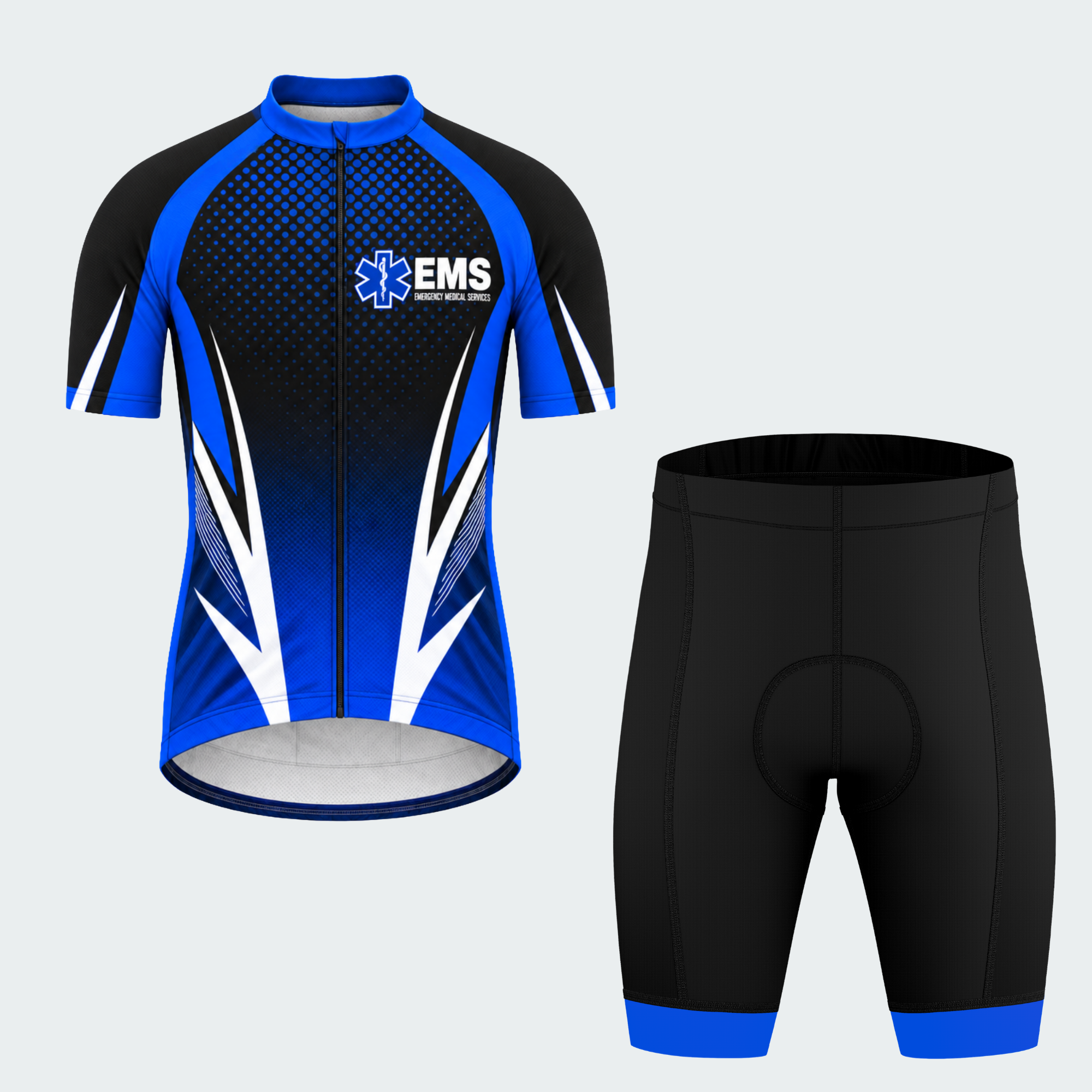 Men's Personalized EMS Star of Life Cycling Jersey & Kit — short sleeve shorts kit — featured image