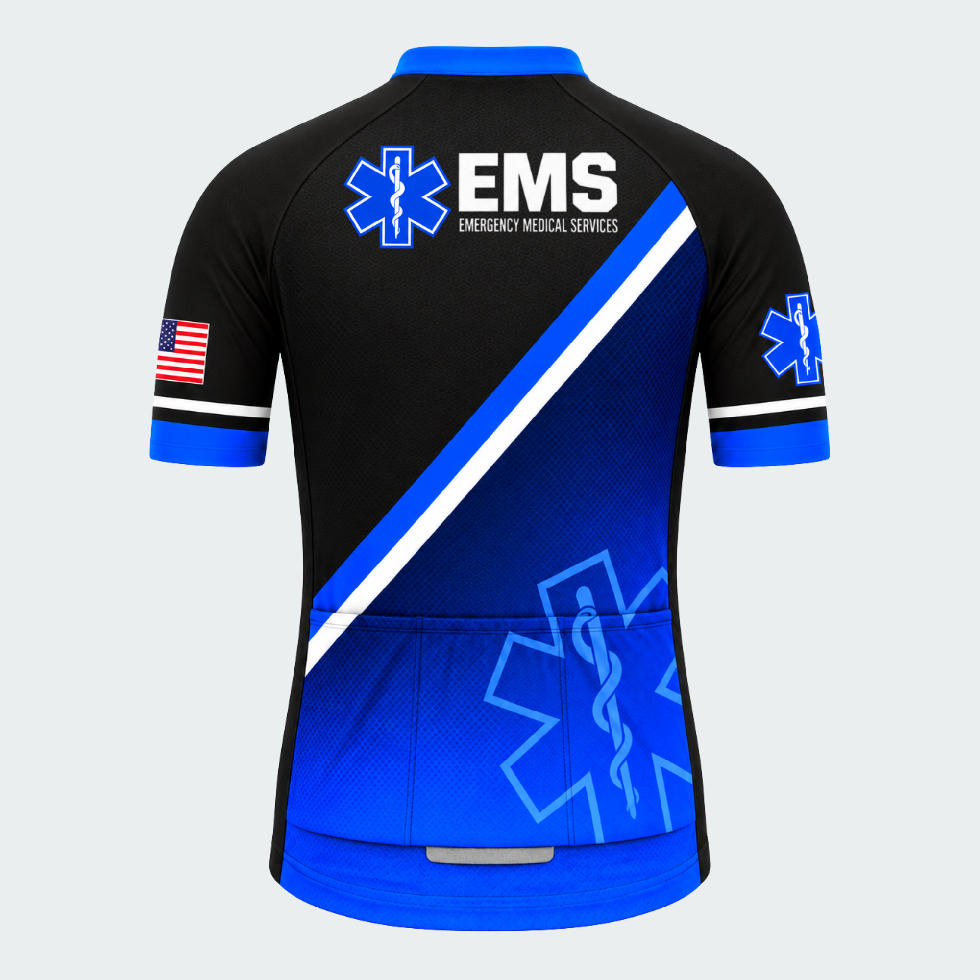 Men's Personalized EMS Response Stripe Cycling Jersey & Kit — short sleeve jersey — image 03