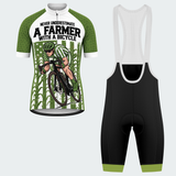 Men's Personalized Farmer With A Bicycle Cycling Jersey & Kit — short sleeve bib shorts kit — featured image
