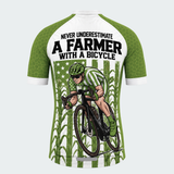 Men's Personalized Farmer With A Bicycle Cycling Jersey & Kit — short sleeve jersey — image 03