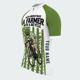 Men's Personalized Farmer With A Bicycle Cycling Jersey & Kit — short sleeve jersey — image 04