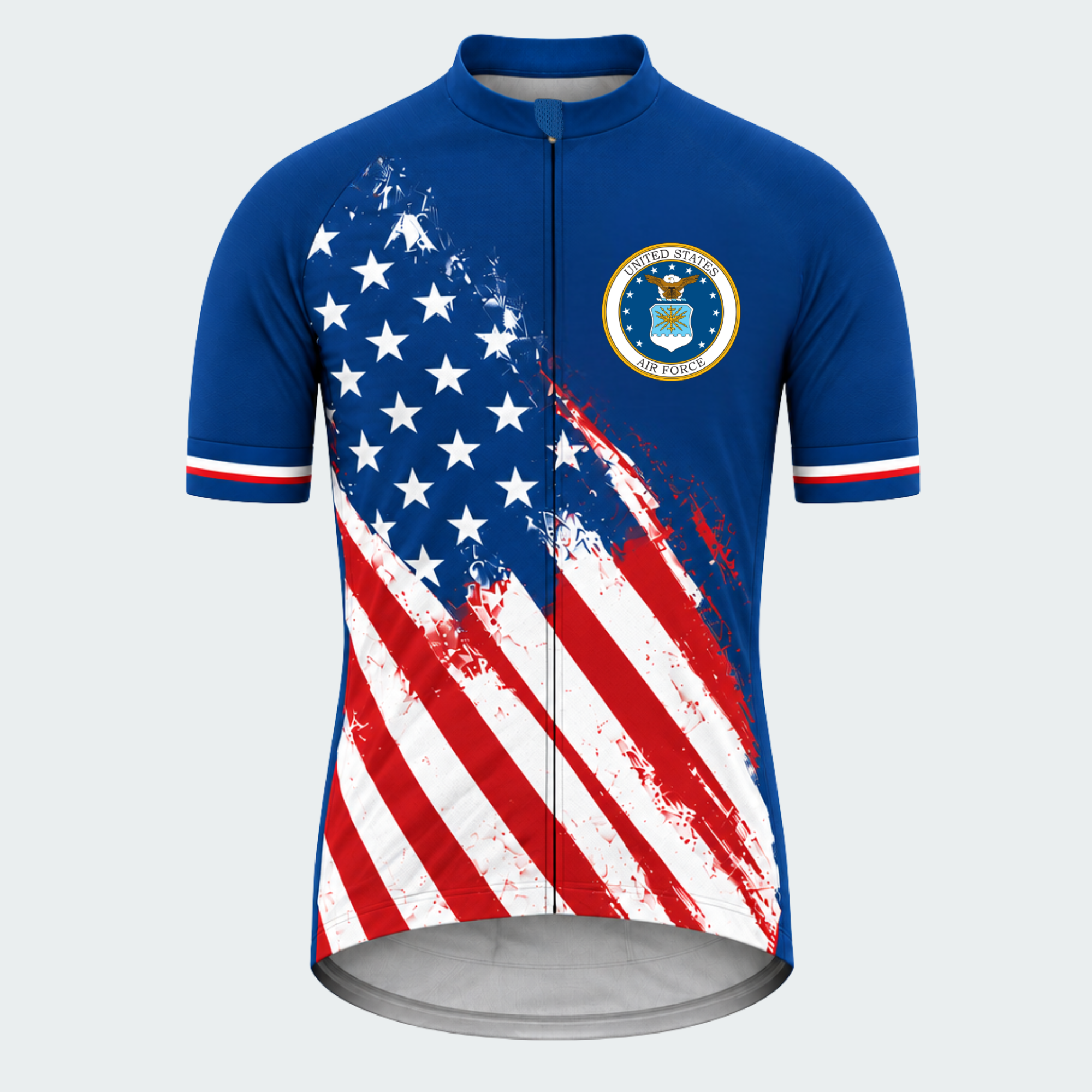 Men's Personalized U.S. Air Force Stars & Jets Cycling Jersey & Kit — short sleeve jersey — image 02