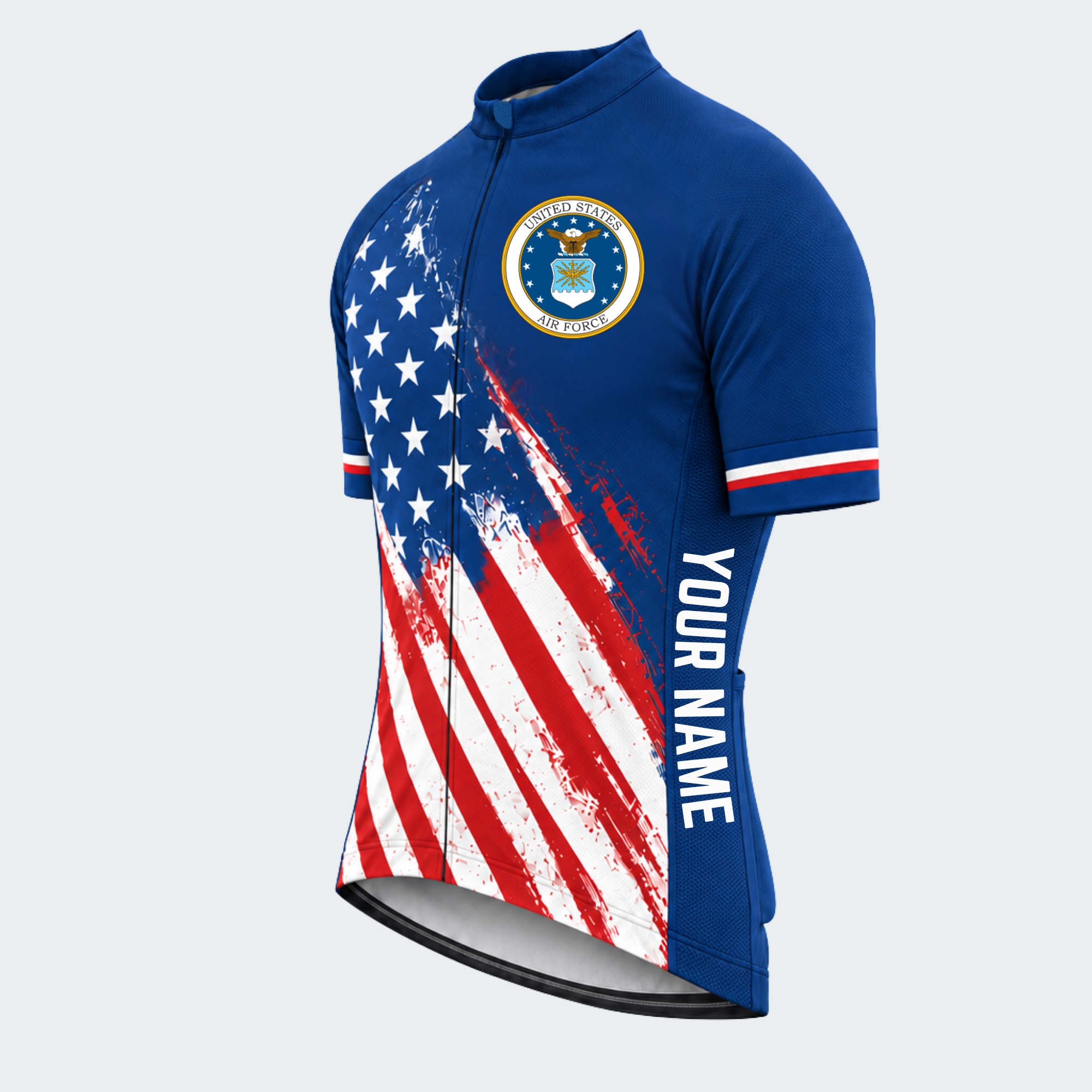 Men's Personalized U.S. Air Force Stars & Jets Cycling Jersey & Kit — short sleeve jersey — image 04