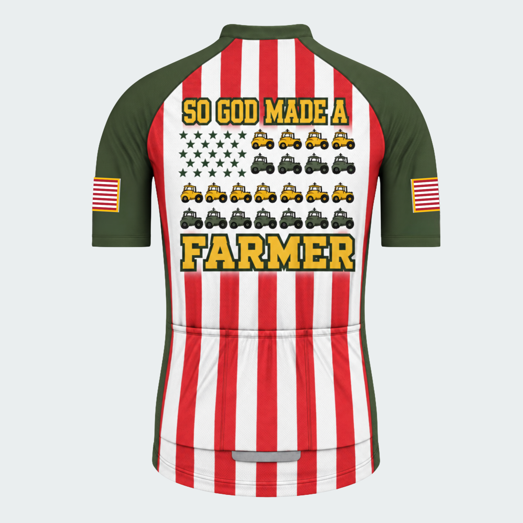 Men's Personalized So God Made A Farmer Cycling Jersey & Kit — short sleeve jersey — image 03