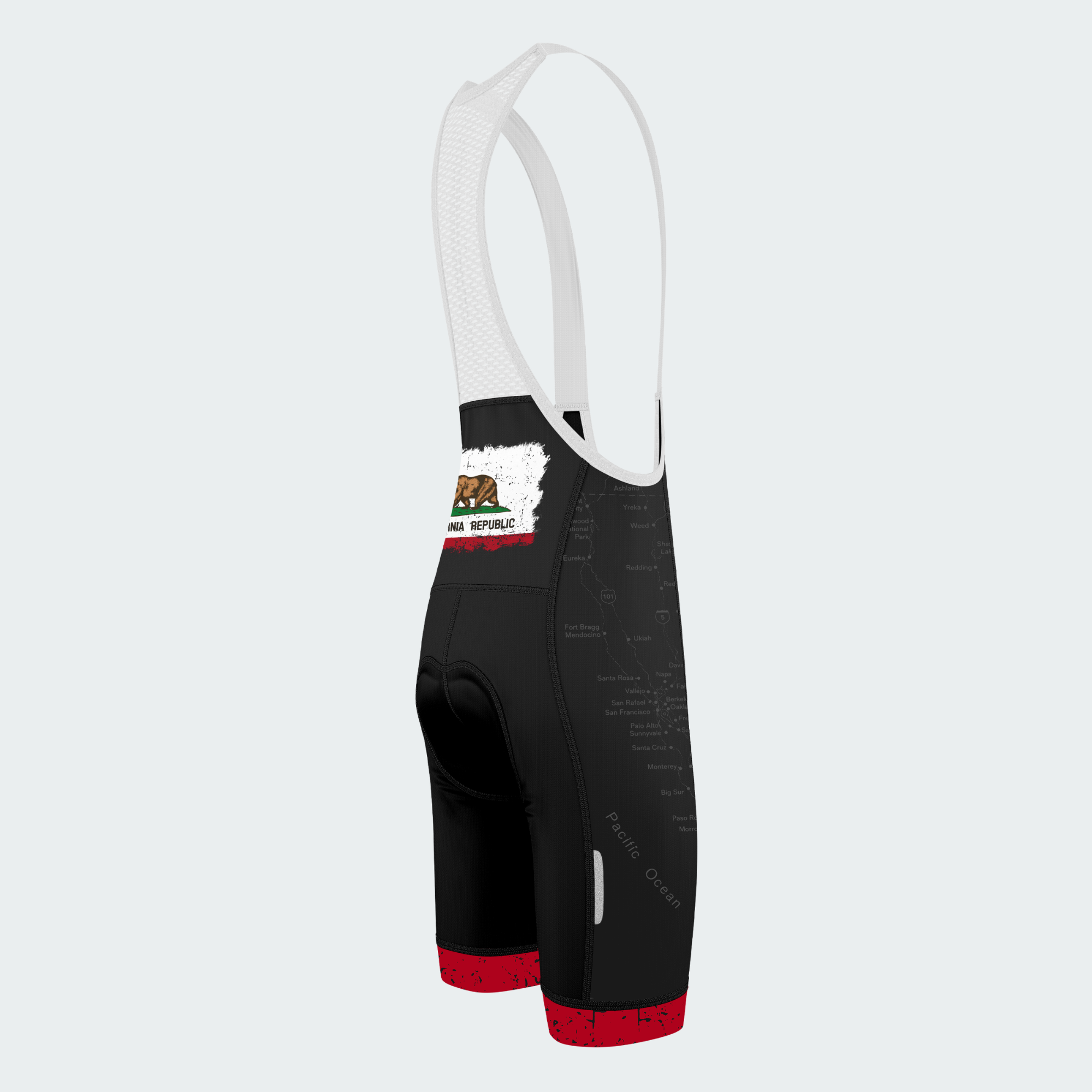 Men's Personalized California Republic Road Bear Cycling Jersey & Kit — short sleeve bib shorts kit — image 03
