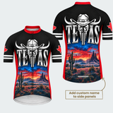 Men's Personalized Texas Longhorn Sunset Cycling Jersey & Kit — short sleeve jersey — featured image