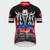 Men's Personalized Texas Longhorn Sunset Cycling Jersey & Kit — short sleeve jersey — image 02