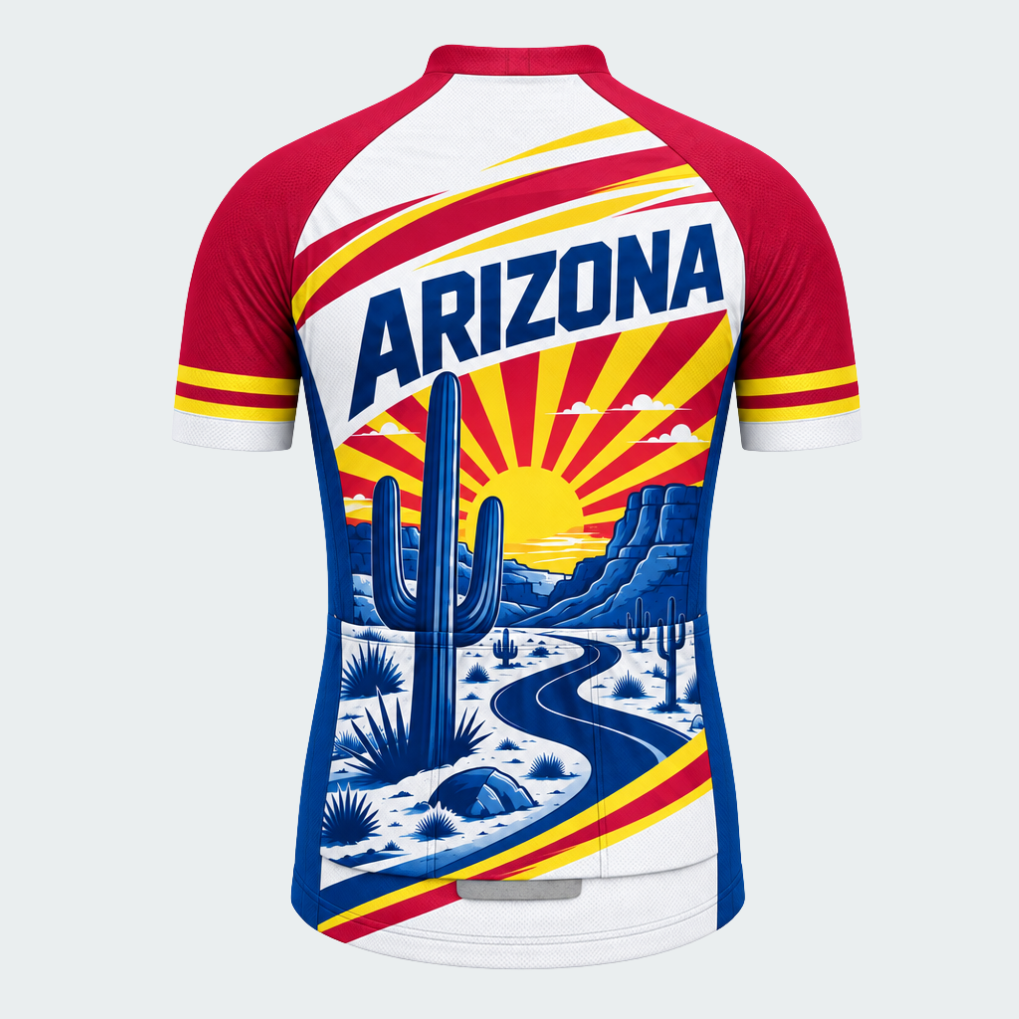 Men's Personalized Arizona Saguaro Sunrise Cycling Jersey & Kit — short sleeve jersey — image 03