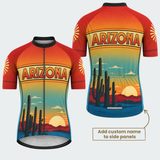 Men's Personalized Arizona Saguaro Sunset Cycling Jersey & Kit — short sleeve jersey — featured image