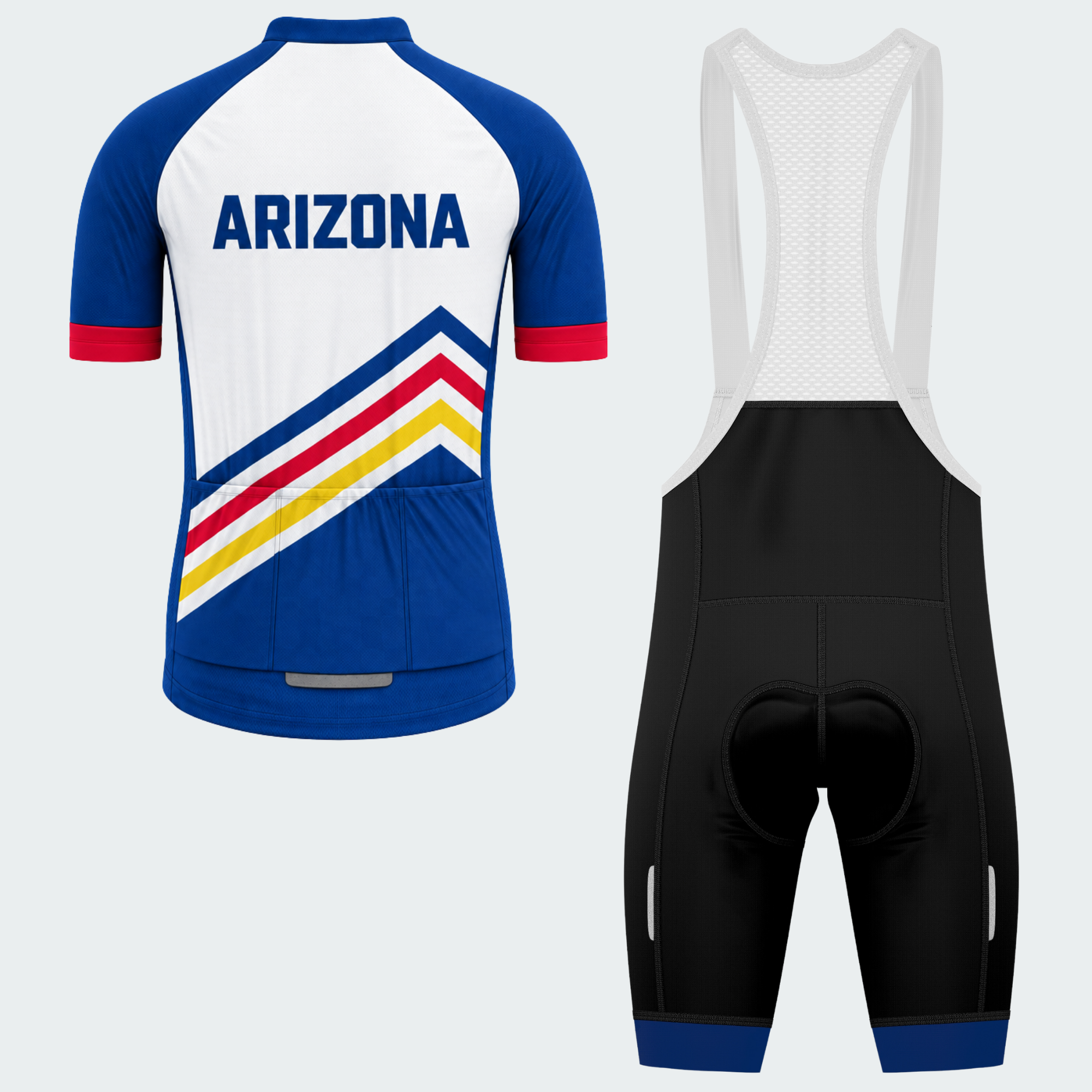 Men's Personalized Arizona Summit Chevron Cycling Jersey & Kit — short sleeve bib shorts kit — image 02