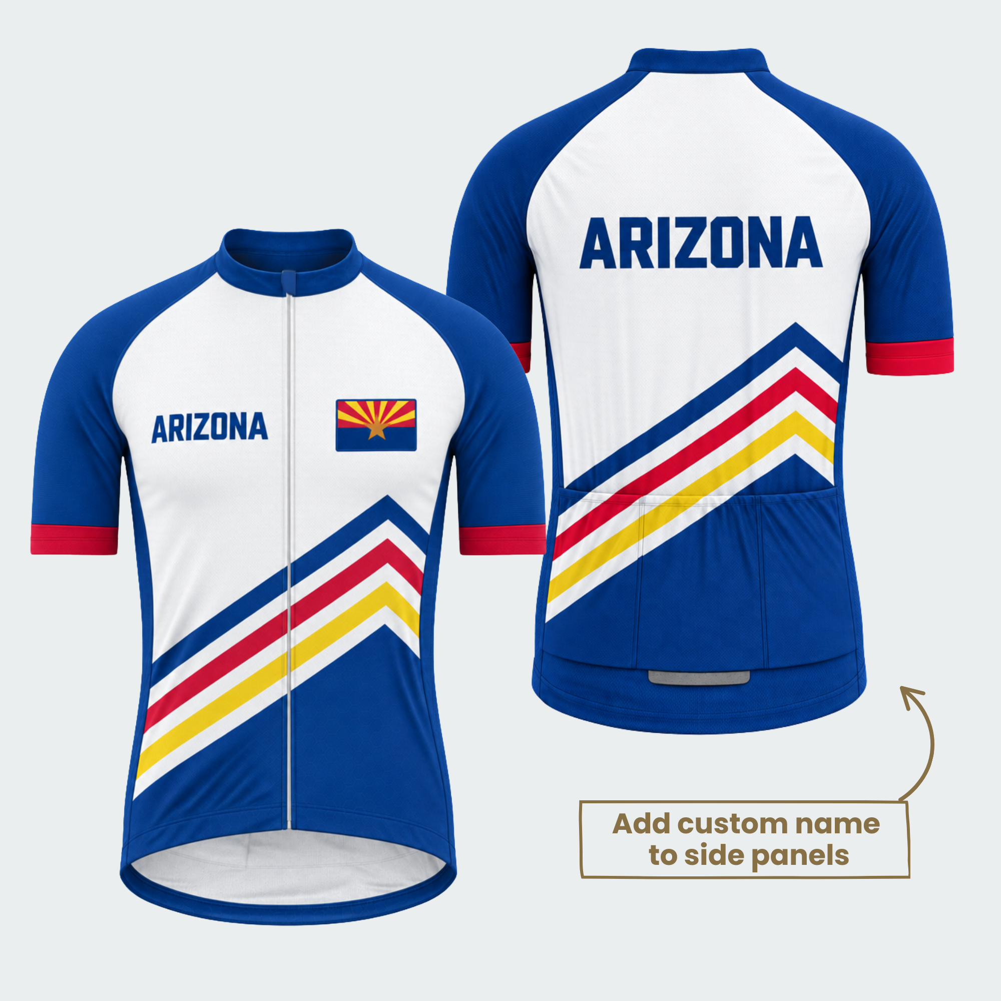 Men's Personalized Arizona Summit Chevron Cycling Jersey & Kit — short sleeve jersey — featured image