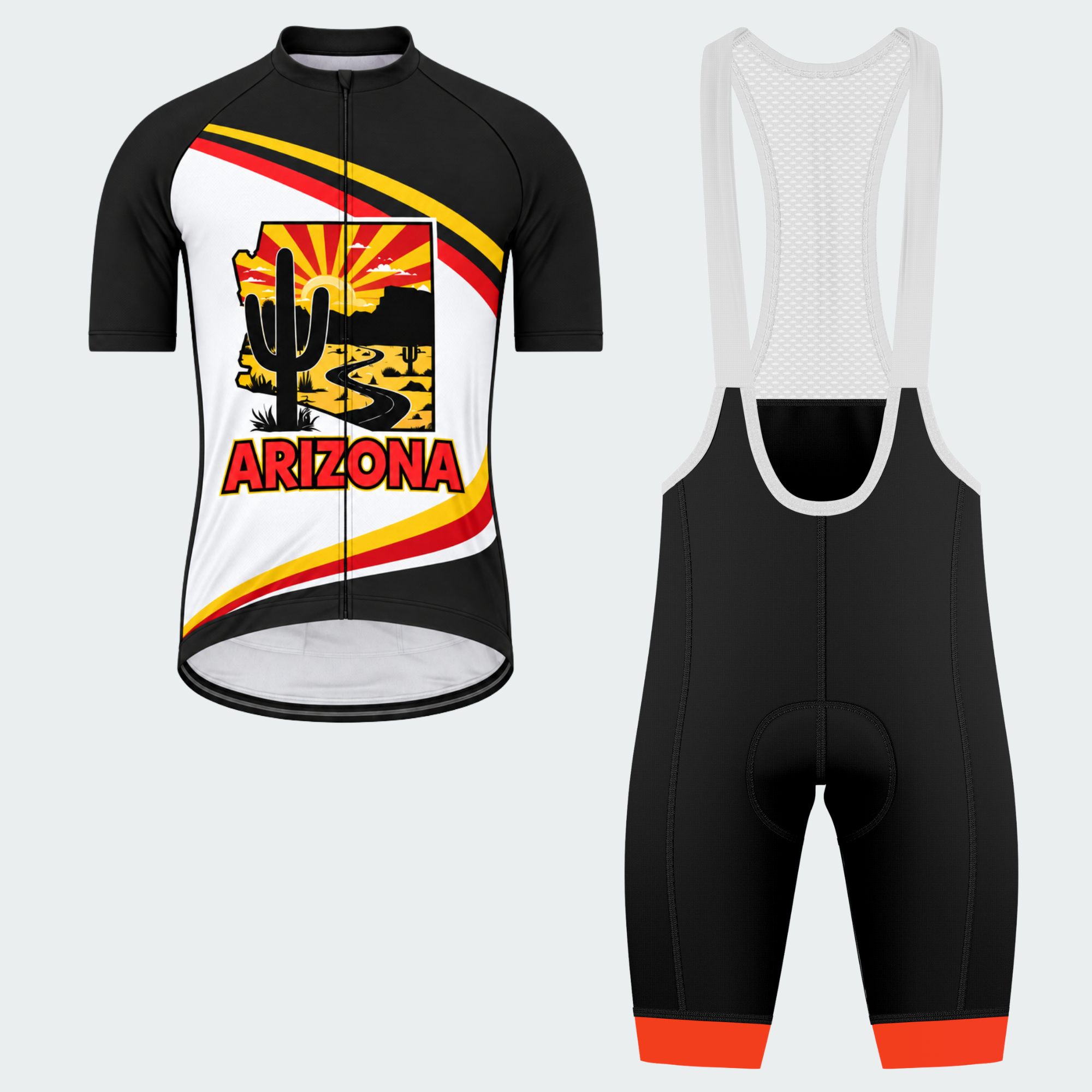 Men's Personalized Arizona Desert Sunrise Cycling Jersey & Kit — short sleeve bib shorts kit — featured image