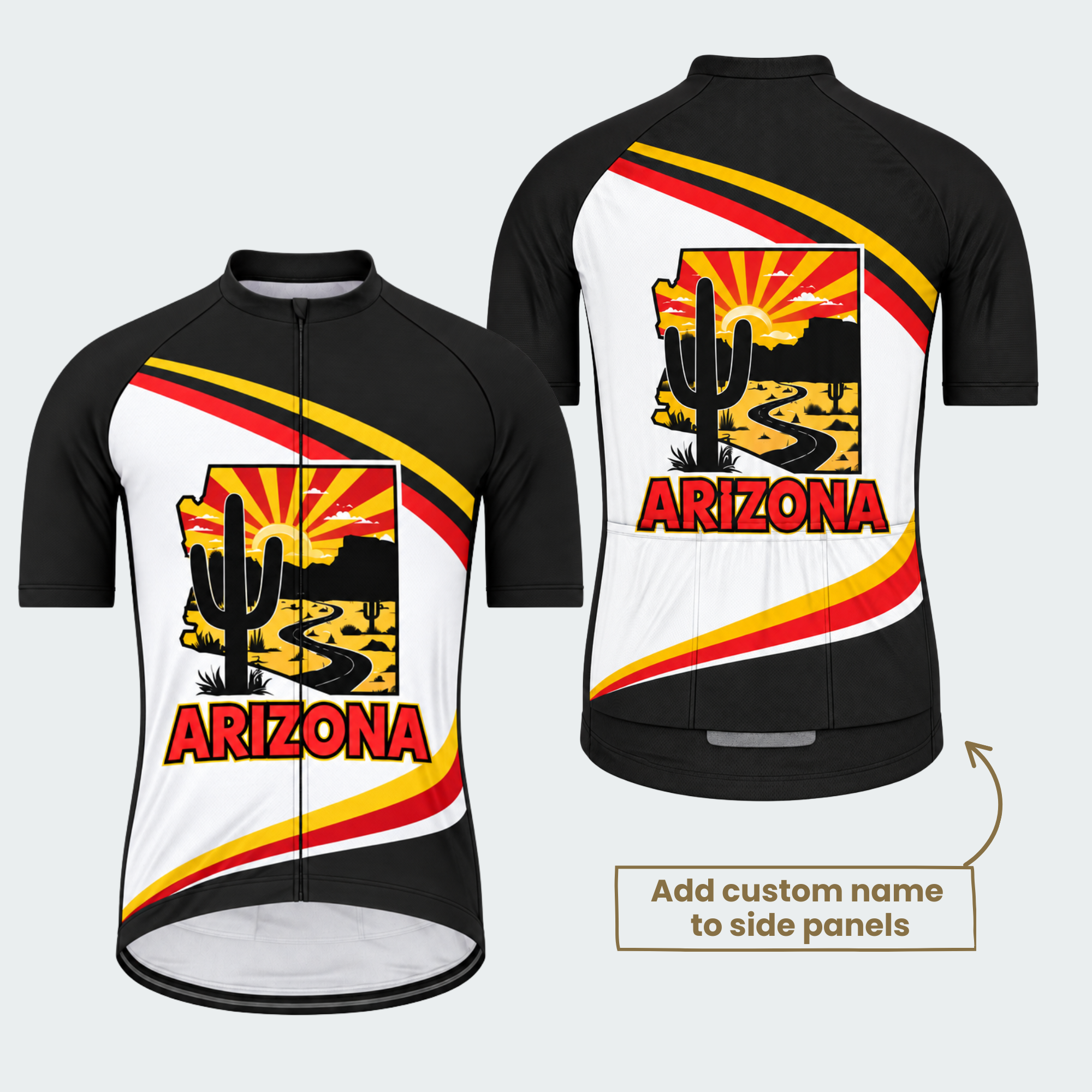 Men's Personalized Arizona Desert Sunrise Cycling Jersey & Kit — short sleeve jersey — featured image