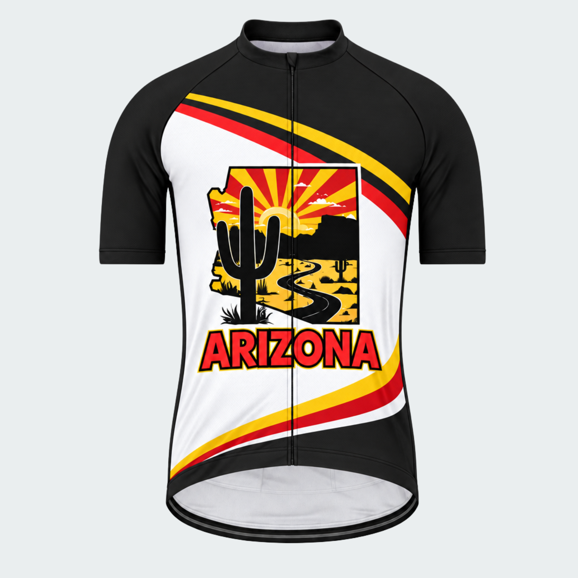 Men's Personalized Arizona Desert Sunrise Cycling Jersey & Kit — short sleeve jersey — image 02
