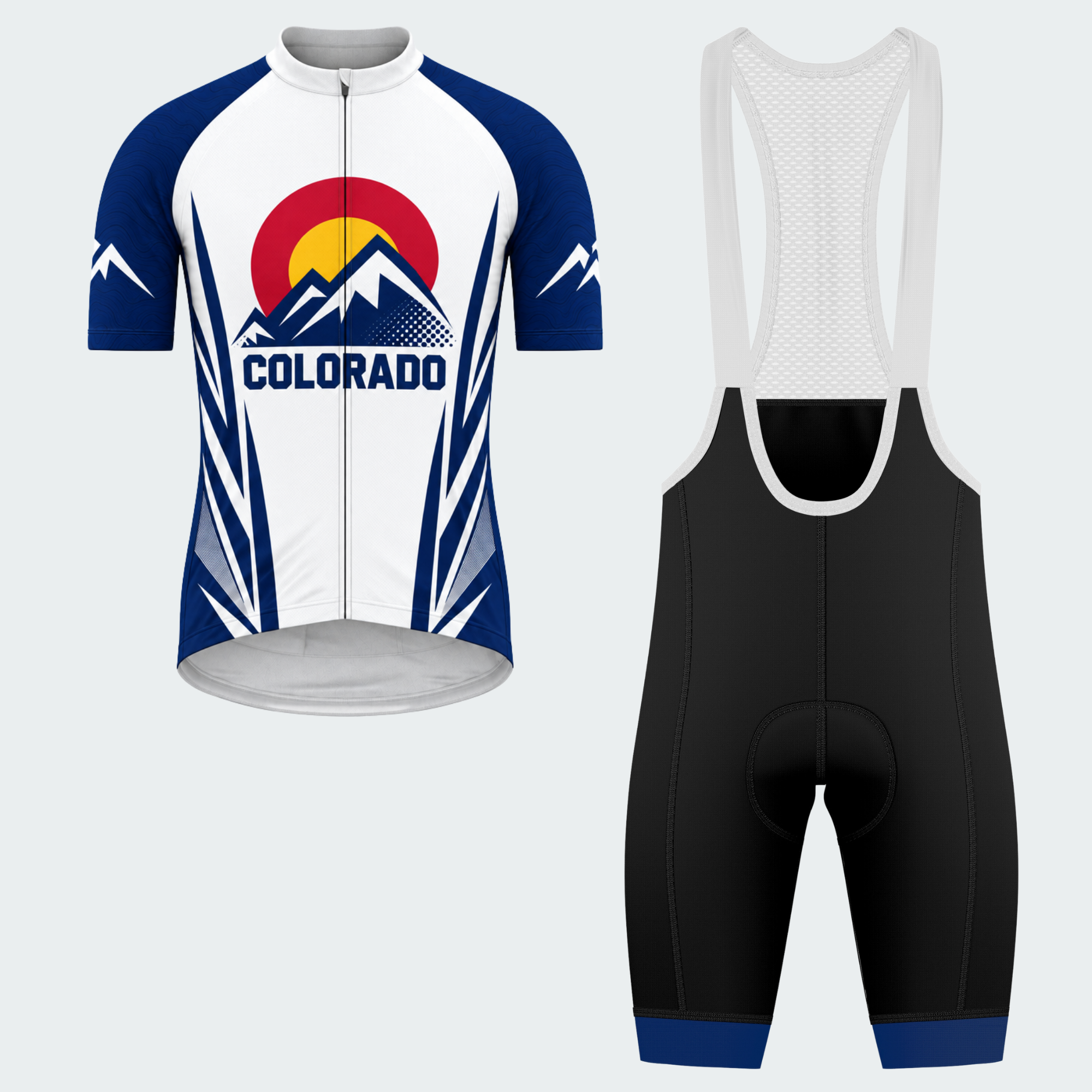 Men's Personalized Colorado Peaks Emblem Cycling Jersey & Kit — short sleeve bib shorts kit — featured image