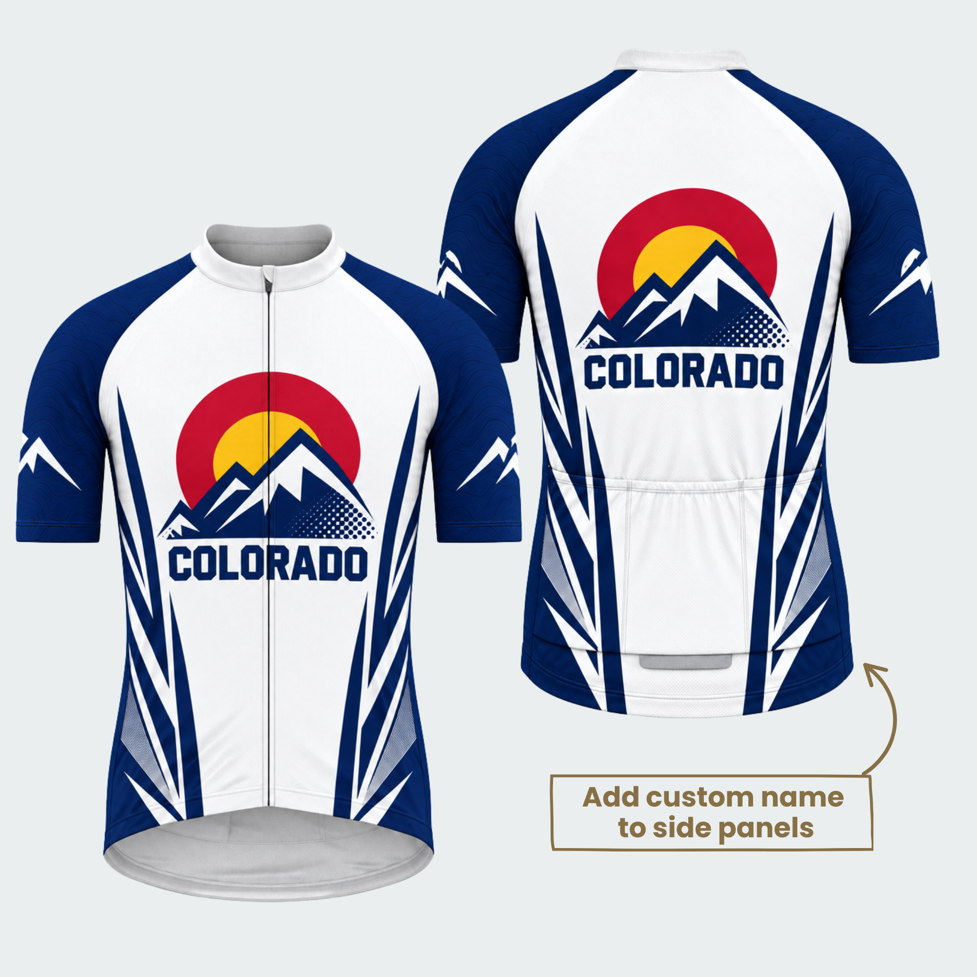 Men's Personalized Colorado Peaks Emblem Cycling Jersey & Kit — short sleeve jersey — featured image