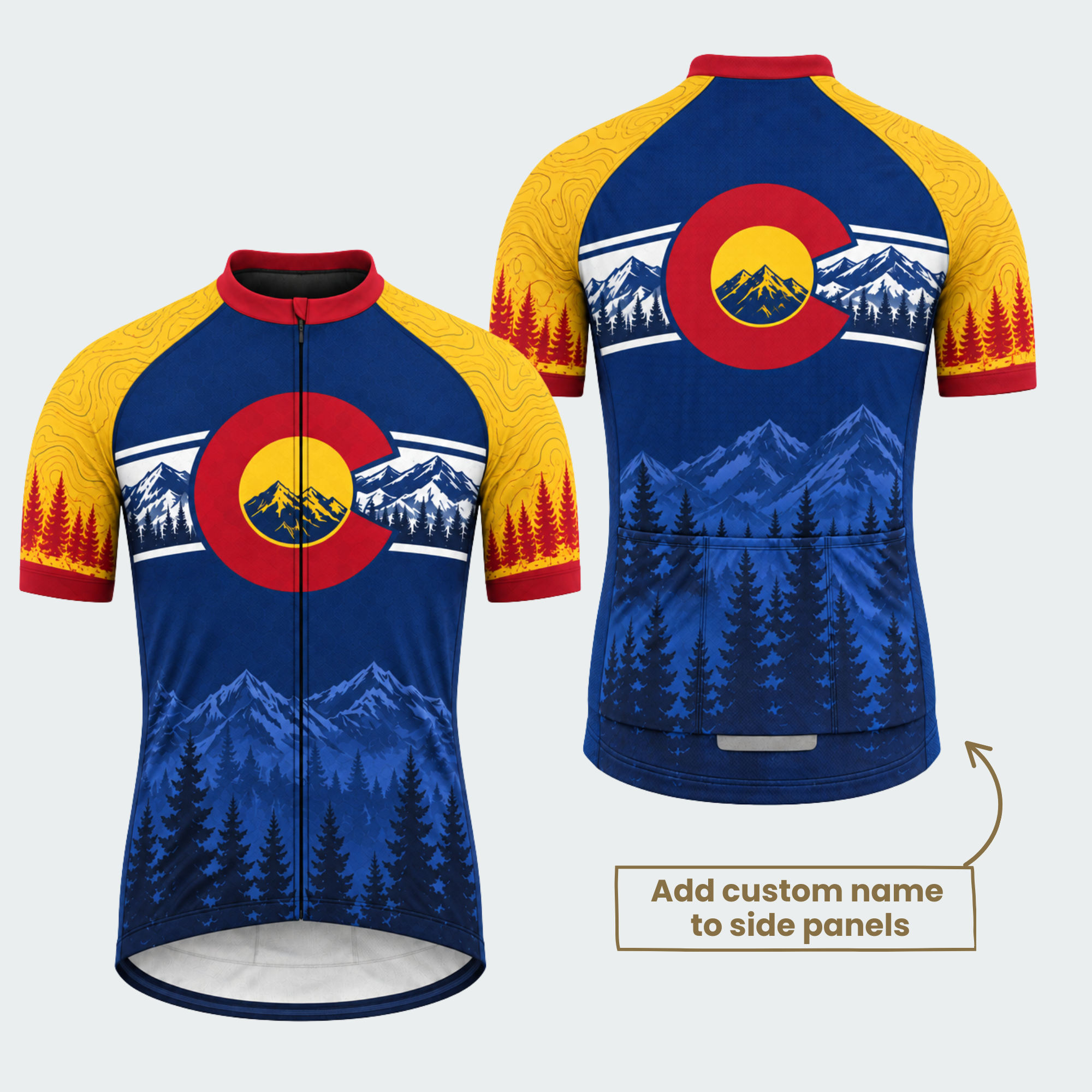 Men's Personalized Colorado Summit Circle Cycling Jersey & Kit — short sleeve jersey — featured image