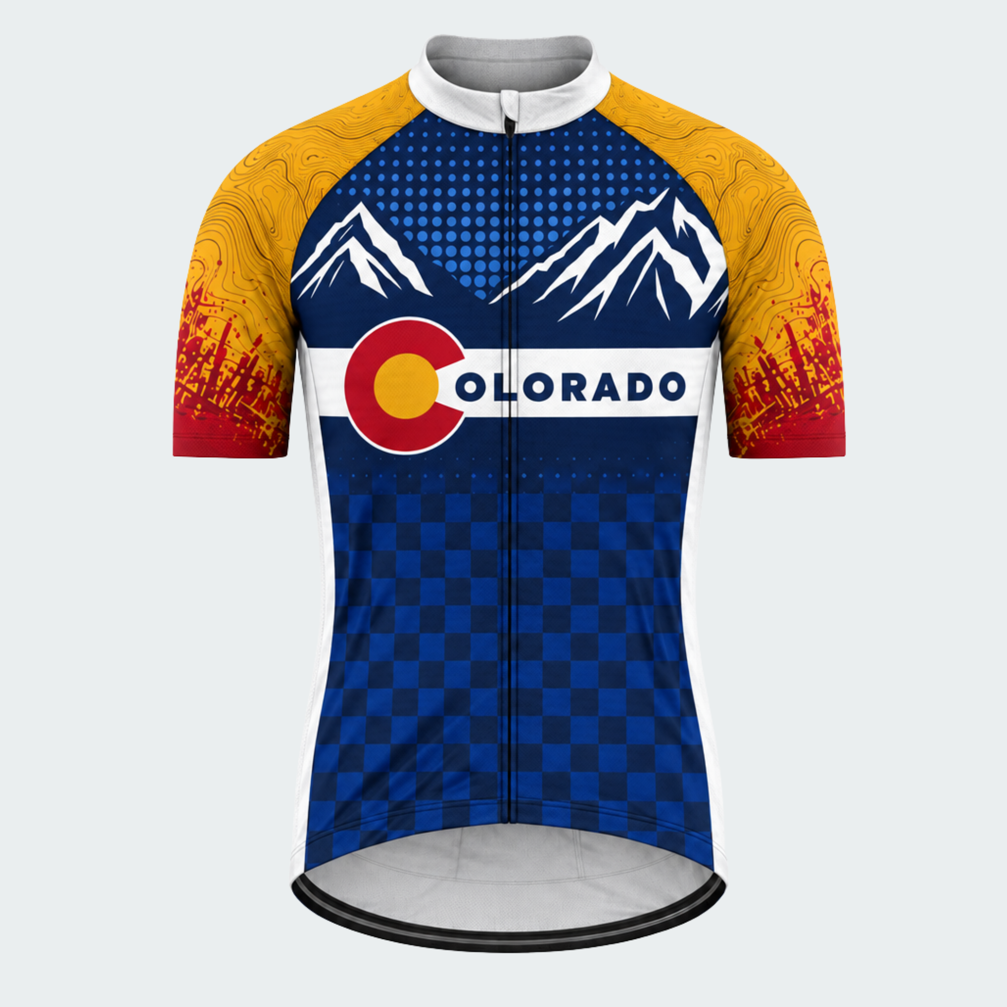 Men's Personalized Colorado Peak Pride Cycling Jersey & Kit — short sleeve jersey — image 02