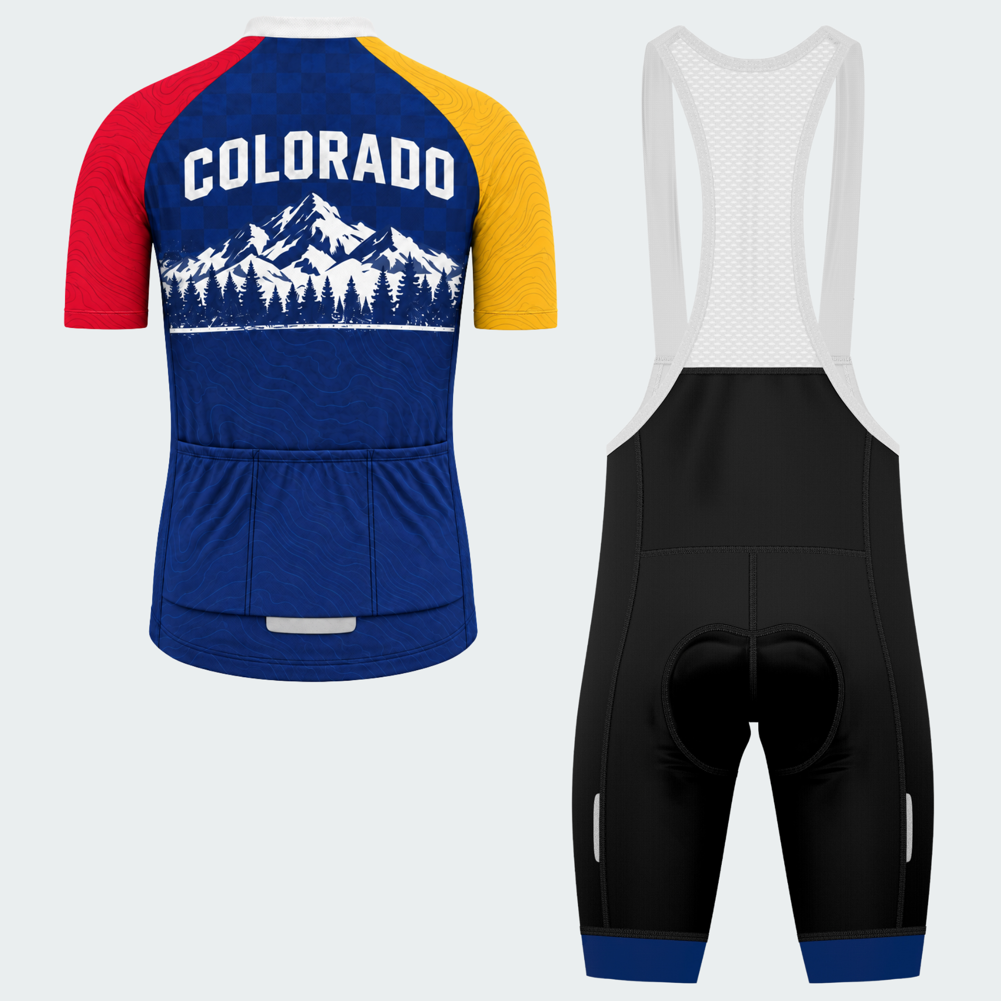 Men's Personalized Colorado Alpine Emblem Cycling Jersey & Kit — short sleeve bib shorts kit — image 02