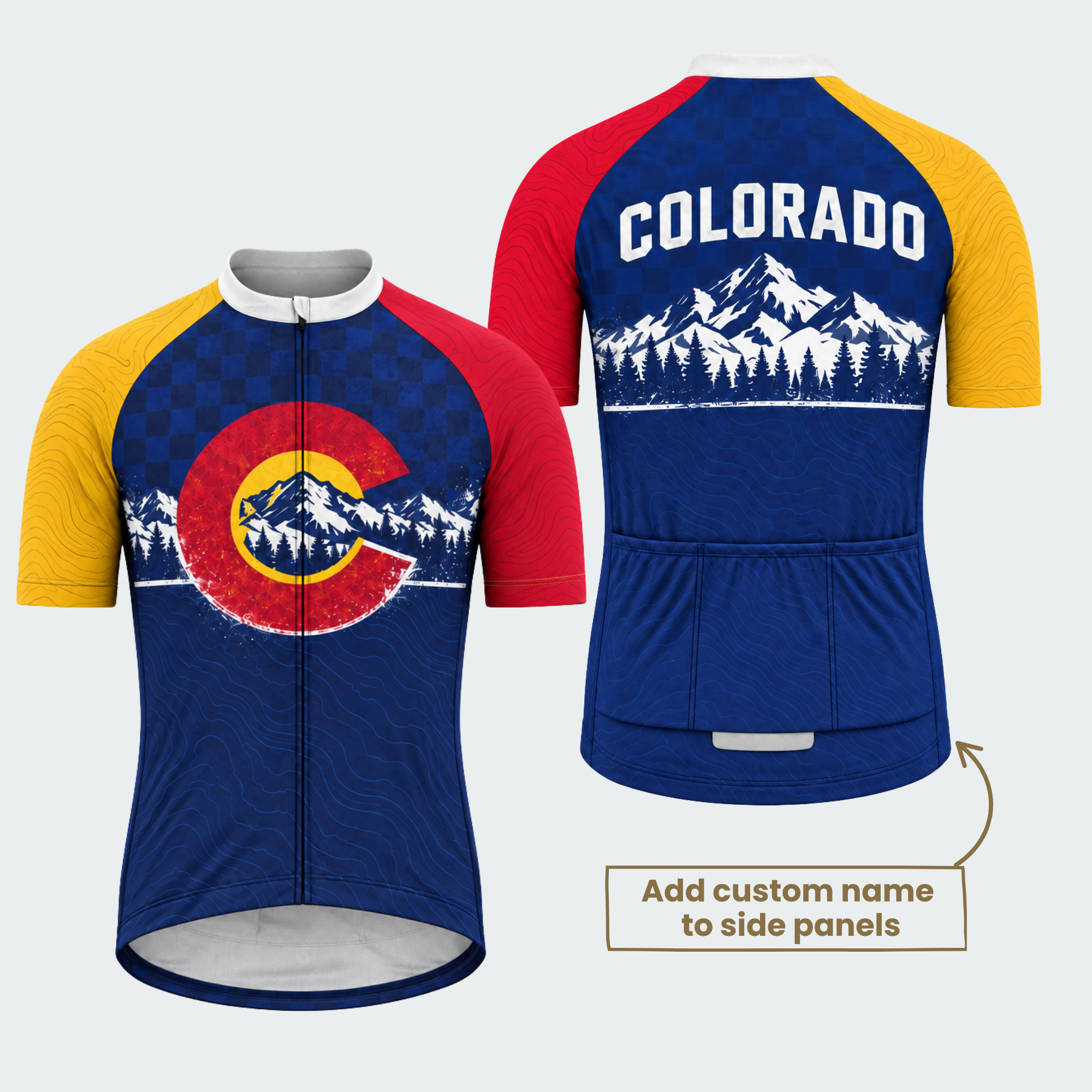 Men's Personalized Colorado Alpine Emblem Cycling Jersey & Kit — short sleeve jersey — featured image