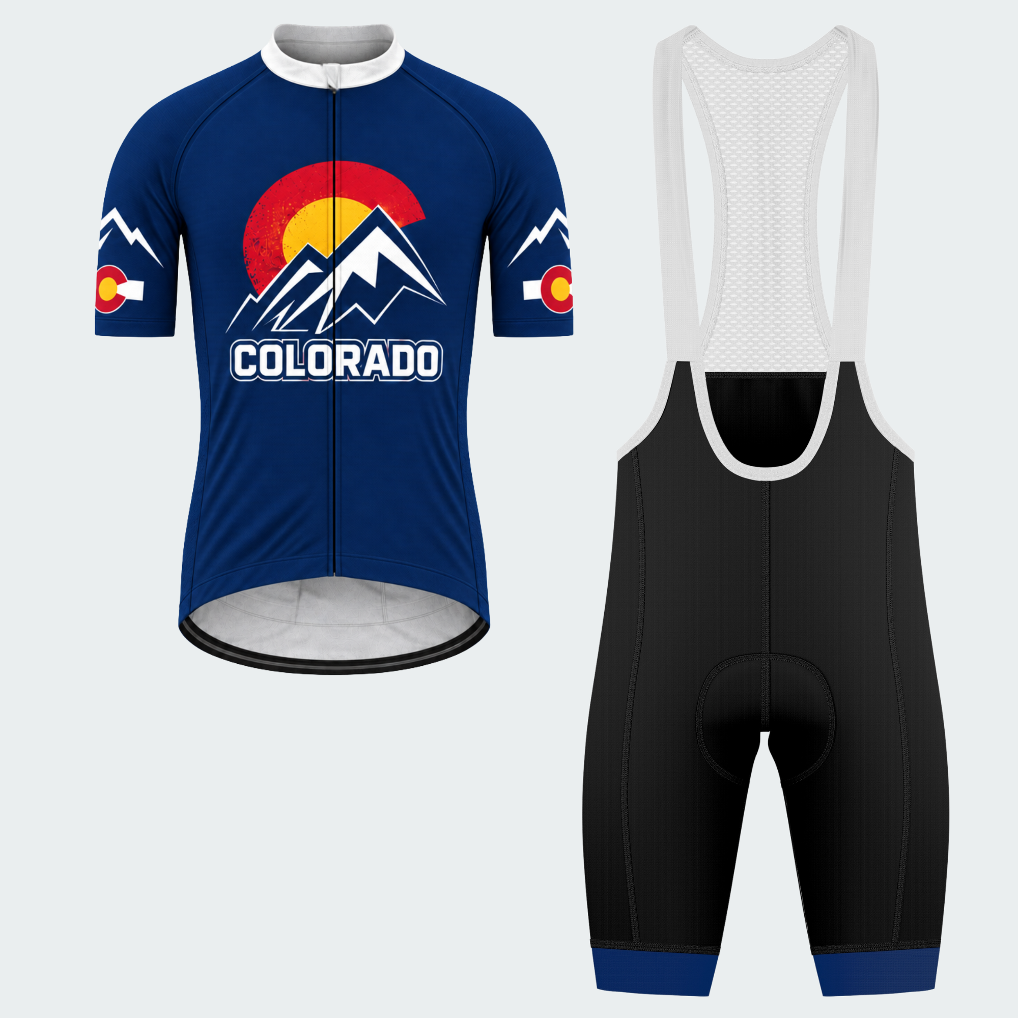 Men's Personalized Colorado Alpine Summit Cycling Jersey & Kit — short sleeve bib shorts kit — featured image