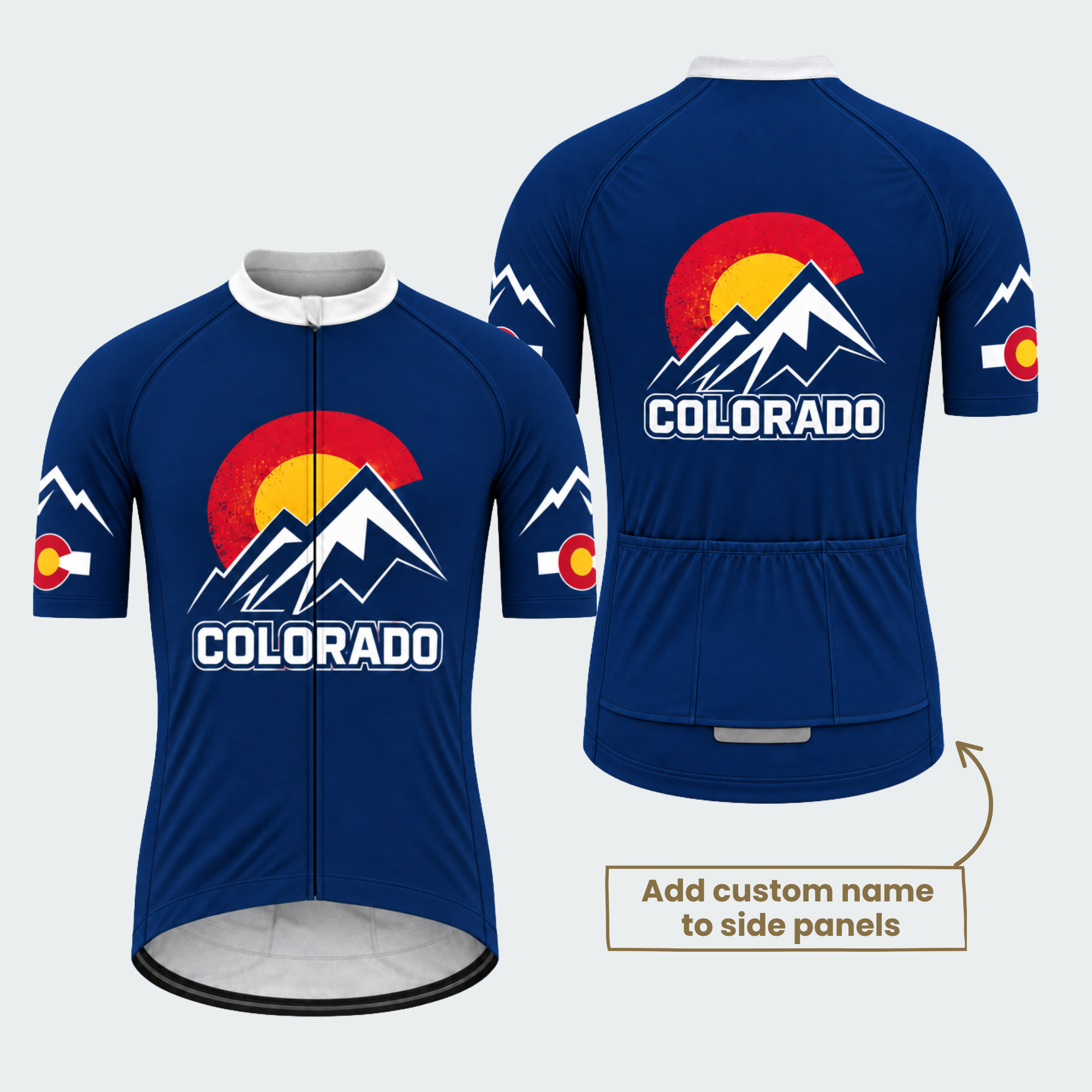 Men's Personalized Colorado Alpine Summit Cycling Jersey & Kit — short sleeve jersey — featured image