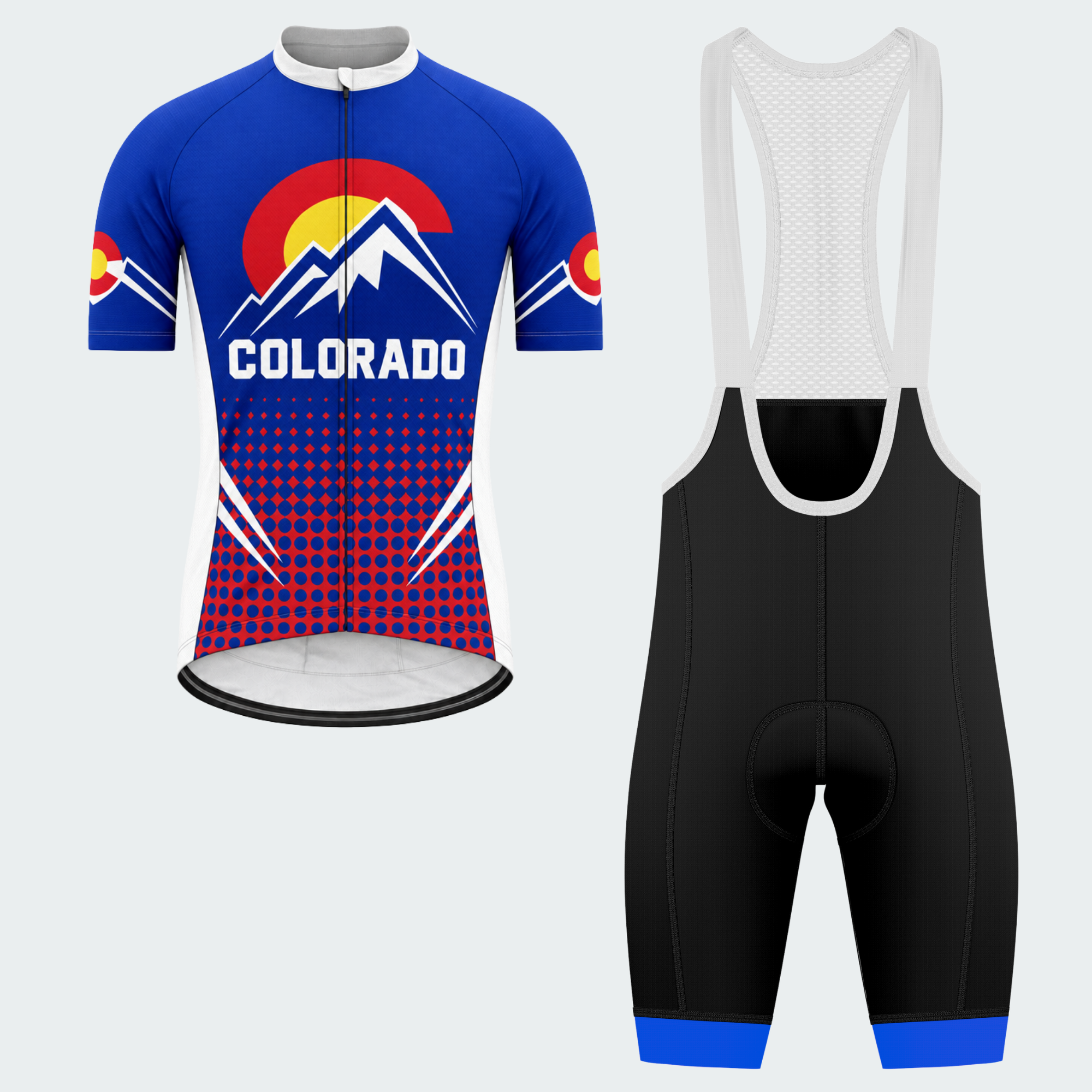 Men's Personalized Colorado Mountain Crest Cycling Jersey & Kit — short sleeve bib shorts kit — featured image
