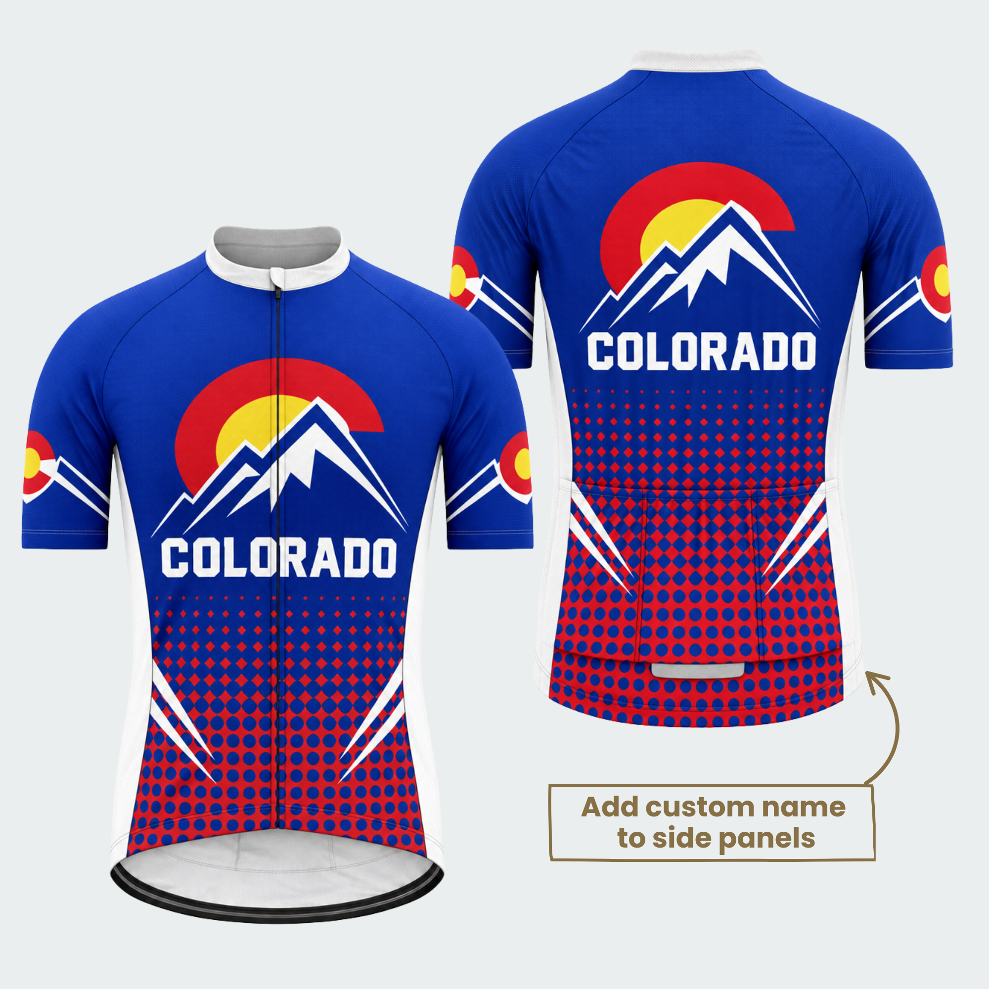 Men's Personalized Colorado Mountain Crest Cycling Jersey & Kit — short sleeve jersey — featured image
