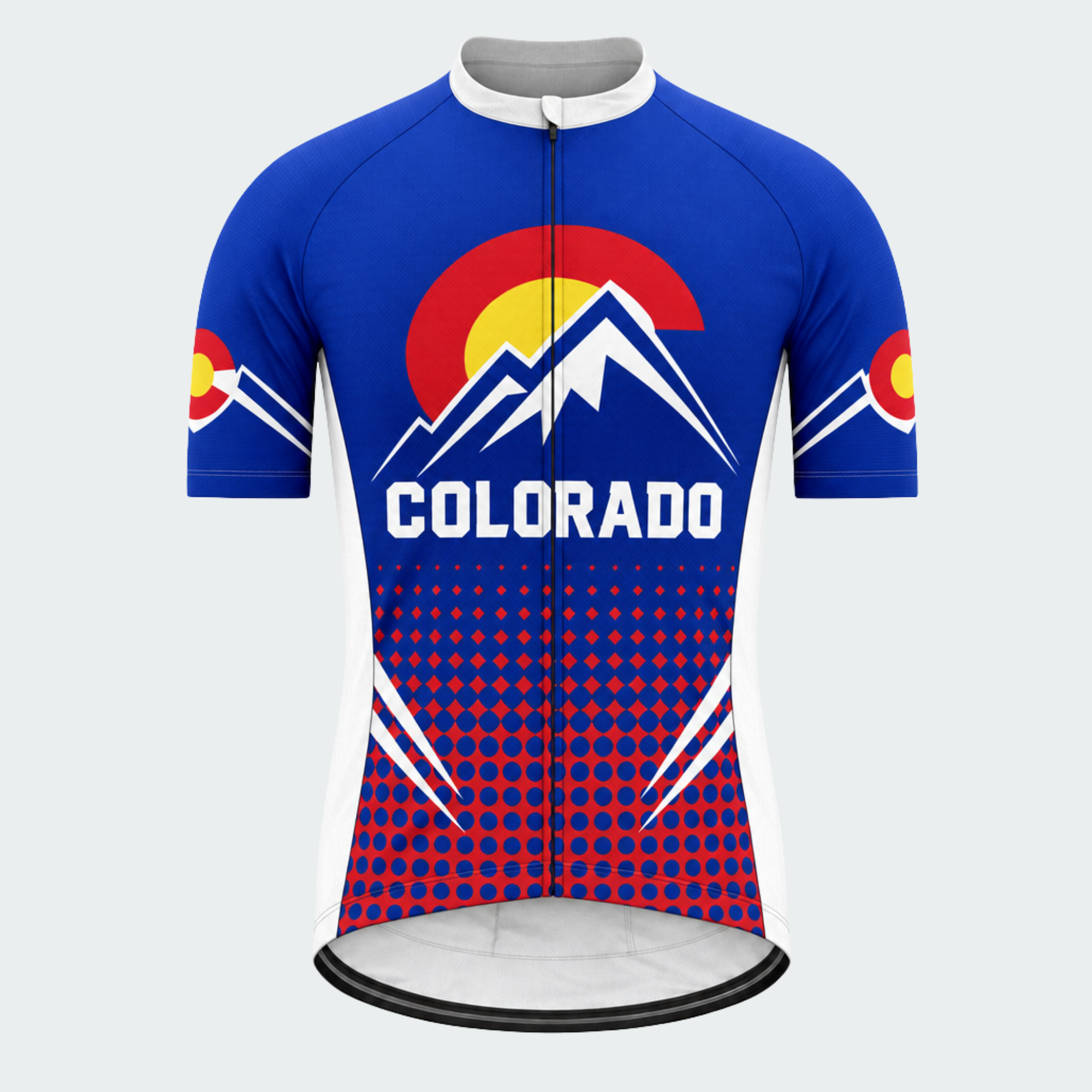 Men's Personalized Colorado Mountain Crest Cycling Jersey & Kit — short sleeve jersey — image 02