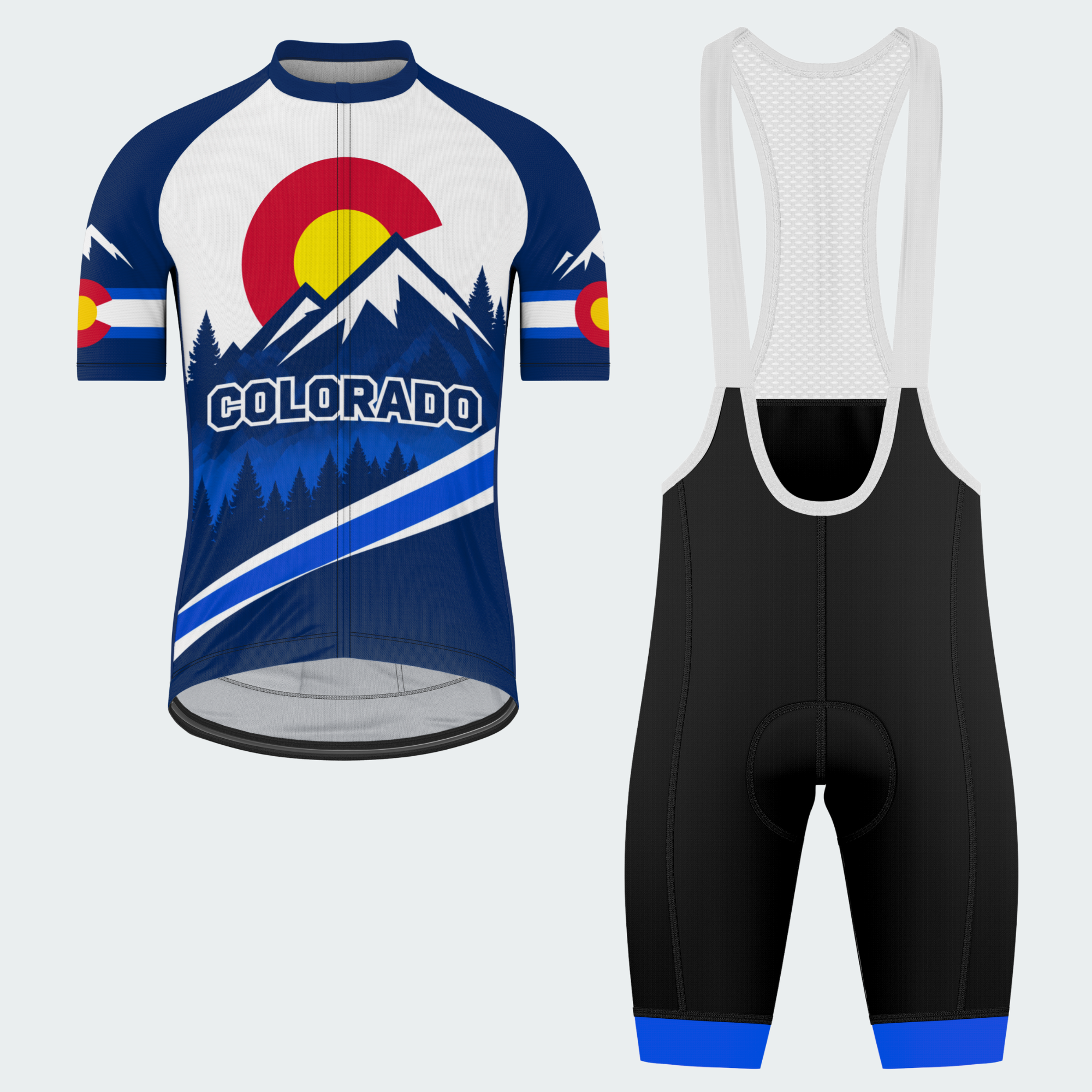 Men's Personalized Colorado High Country Cycling Jersey & Kit — short sleeve bib shorts kit — featured image