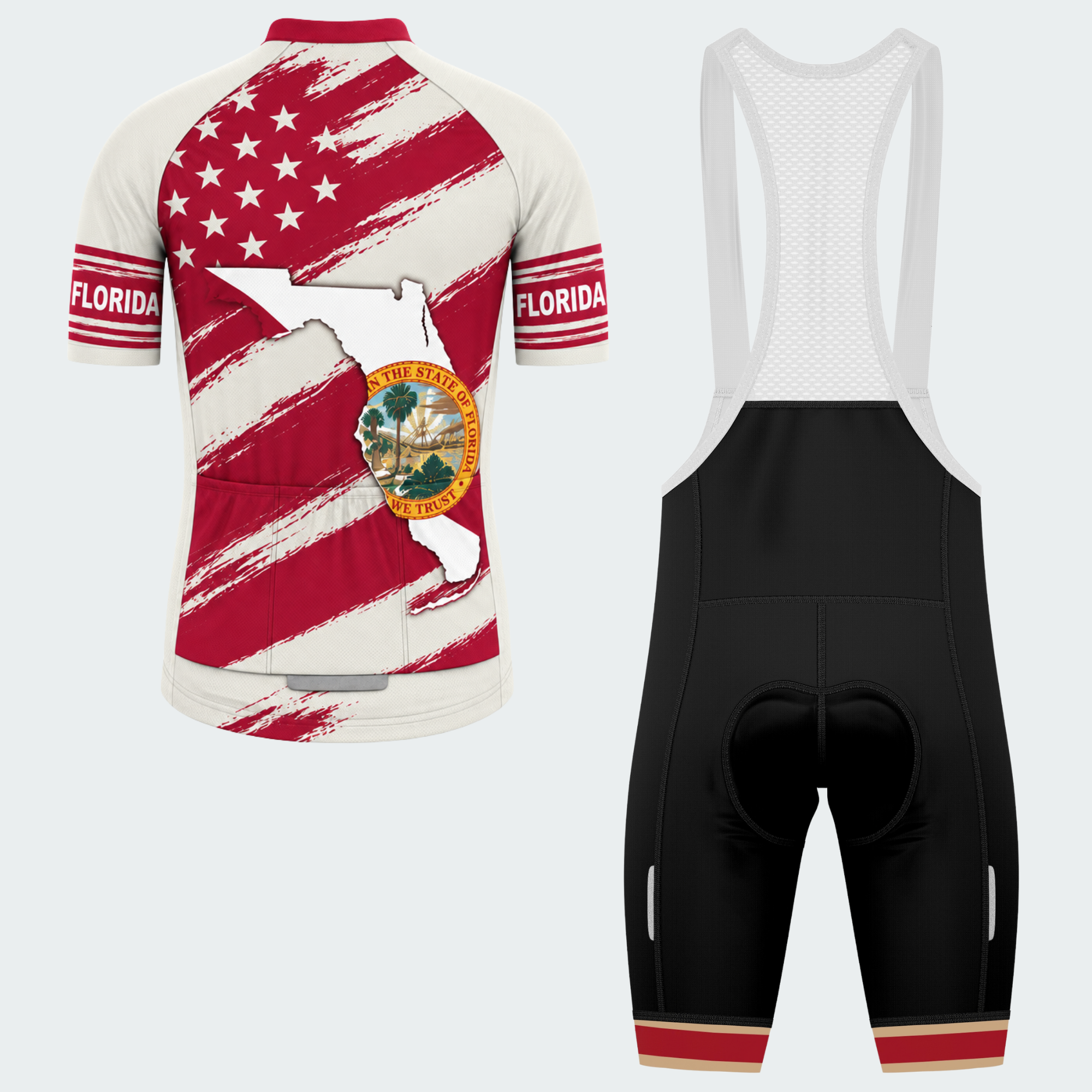 Men's Personalized Florida State Seal Cycling Jersey & Kit — short sleeve bib shorts kit — image 02