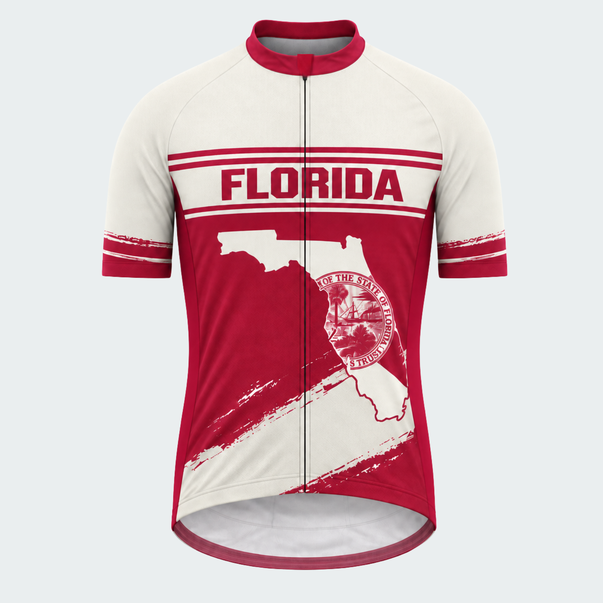 Men's Personalized Florida Heritage Map Cycling Jersey & Kit — short sleeve jersey — image 02