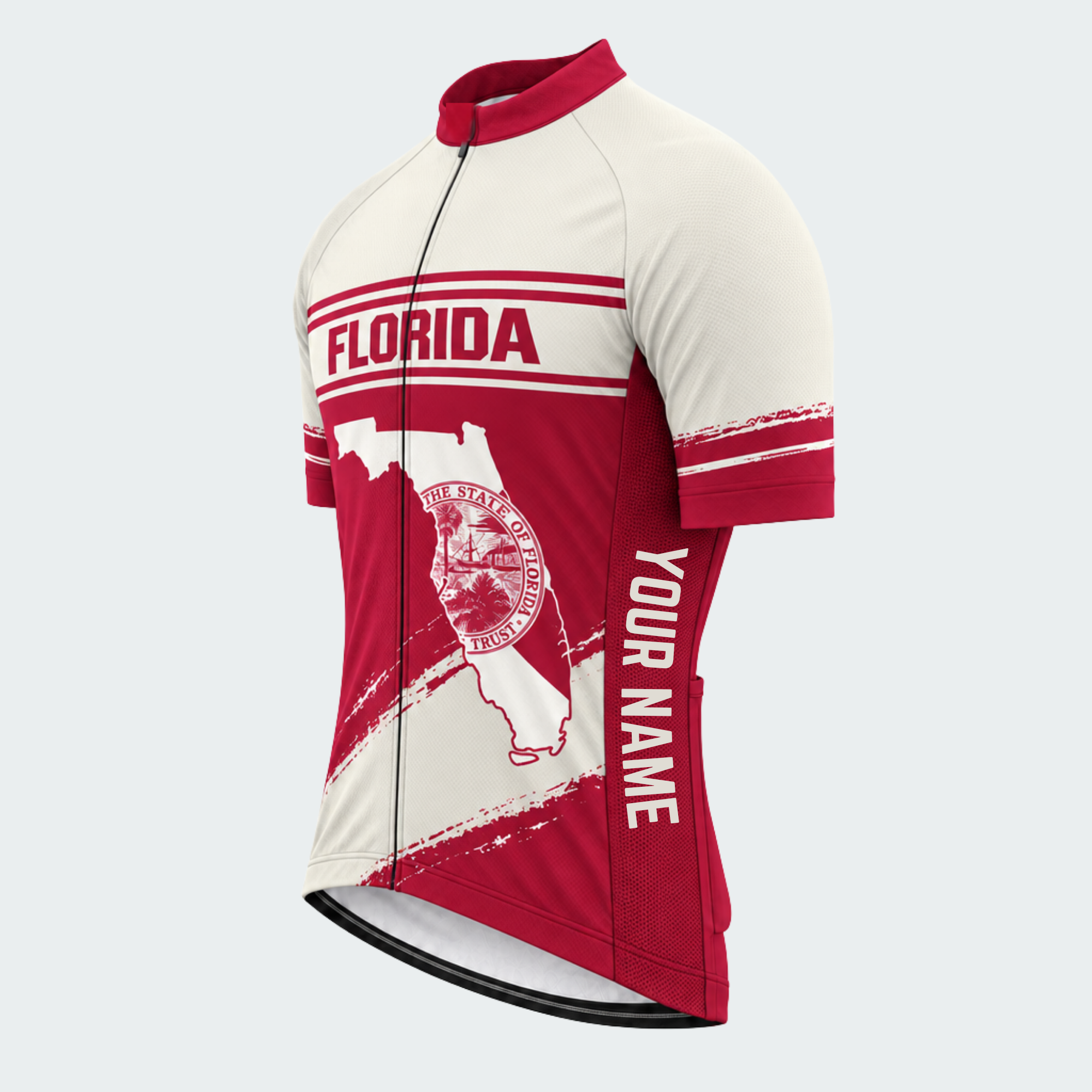 Men's Personalized Florida Heritage Map Cycling Jersey & Kit — short sleeve jersey — image 04