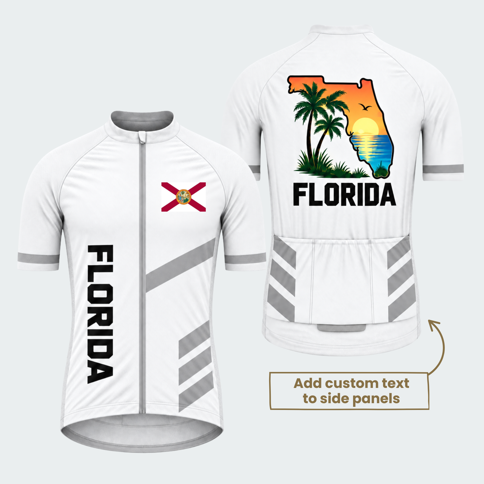 Men's Personalized Florida Sunset Coast Cycling Jersey & Kit — short sleeve jersey — featured image