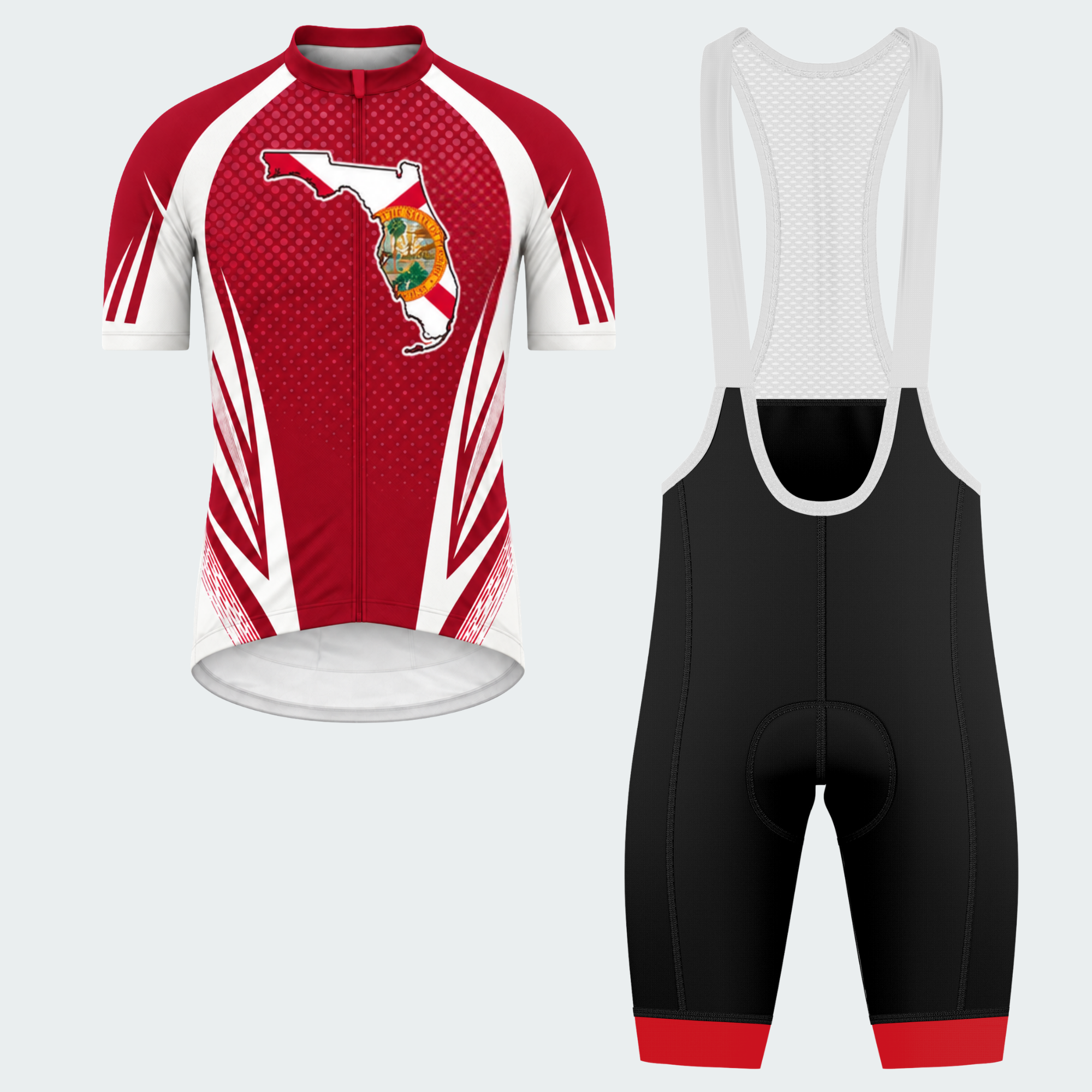 Men's Personalized Florida Outline Emblem Cycling Jersey & Kit — short sleeve bib shorts kit — featured image