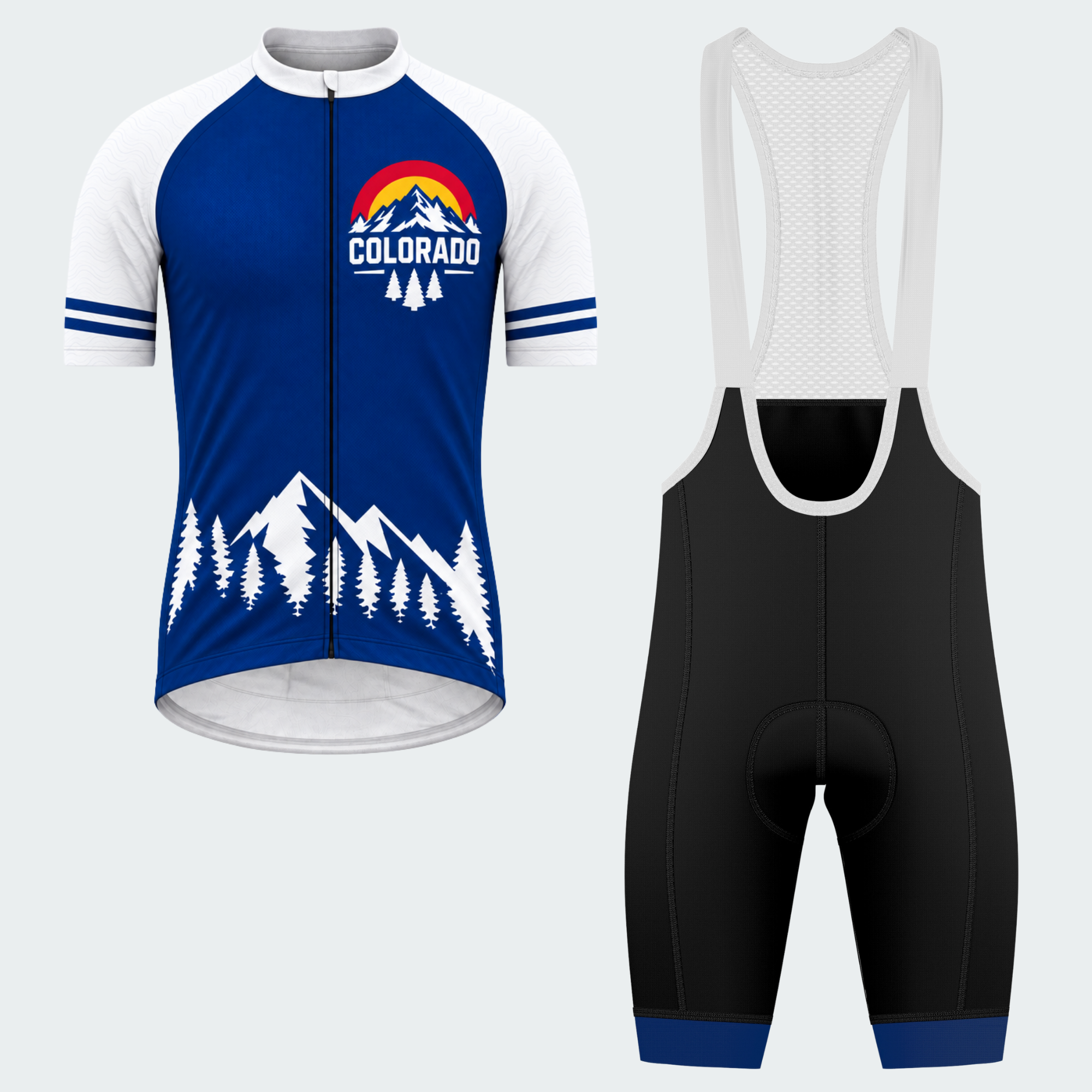 Men's Personalized Colorado Alpine Crest Cycling Jersey & Kit — short sleeve bib shorts kit — featured image