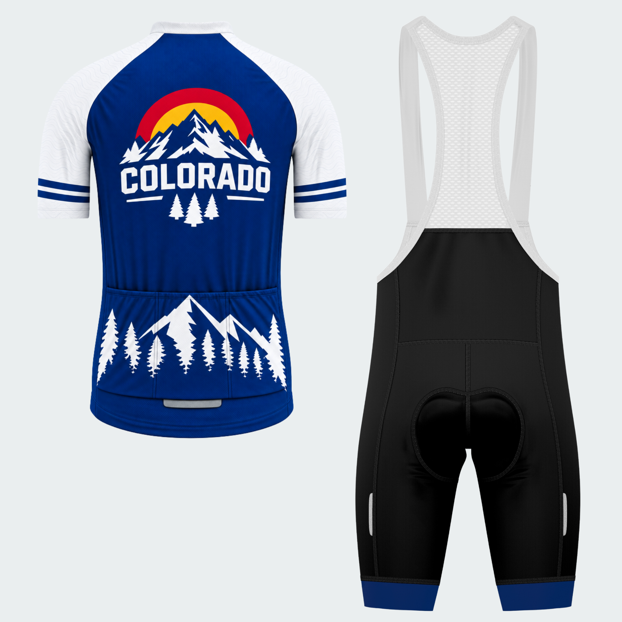 Men's Personalized Colorado Alpine Crest Cycling Jersey & Kit — short sleeve bib shorts kit — image 02