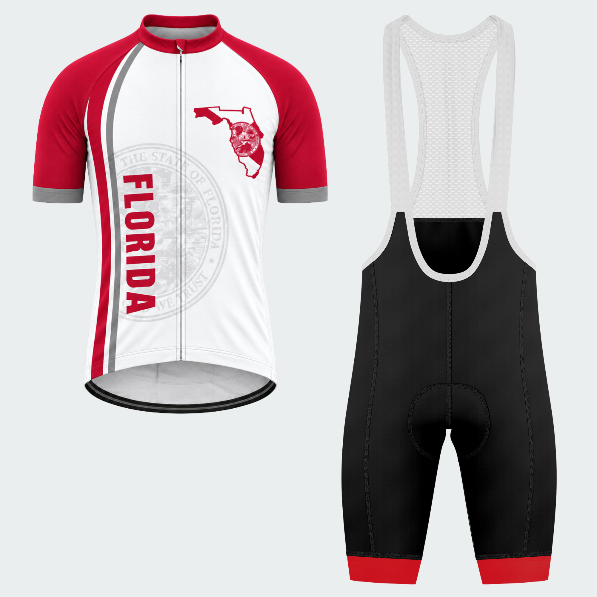 Men's Personalized Florida Bold Emblem Cycling Jersey & Kit — short sleeve bib shorts kit — featured image